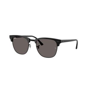 Ray-Ban Clubmaster Classic Dark Grey Sunglasses - Black On Black - BLACK/GREY
