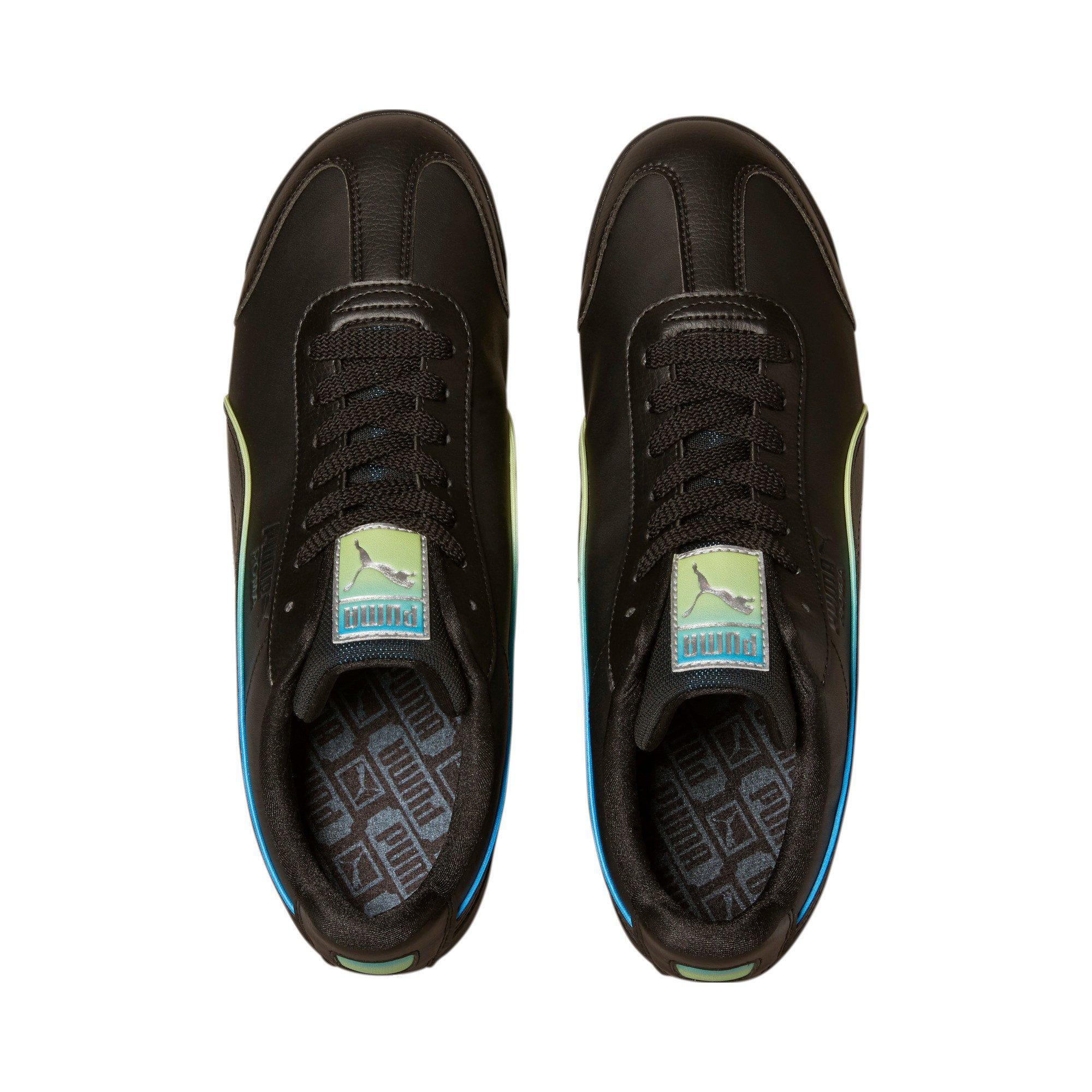 PUMA Roma Basic "Black/Green/Blue" Men's Shoe - BLACK Thumbnail View 3