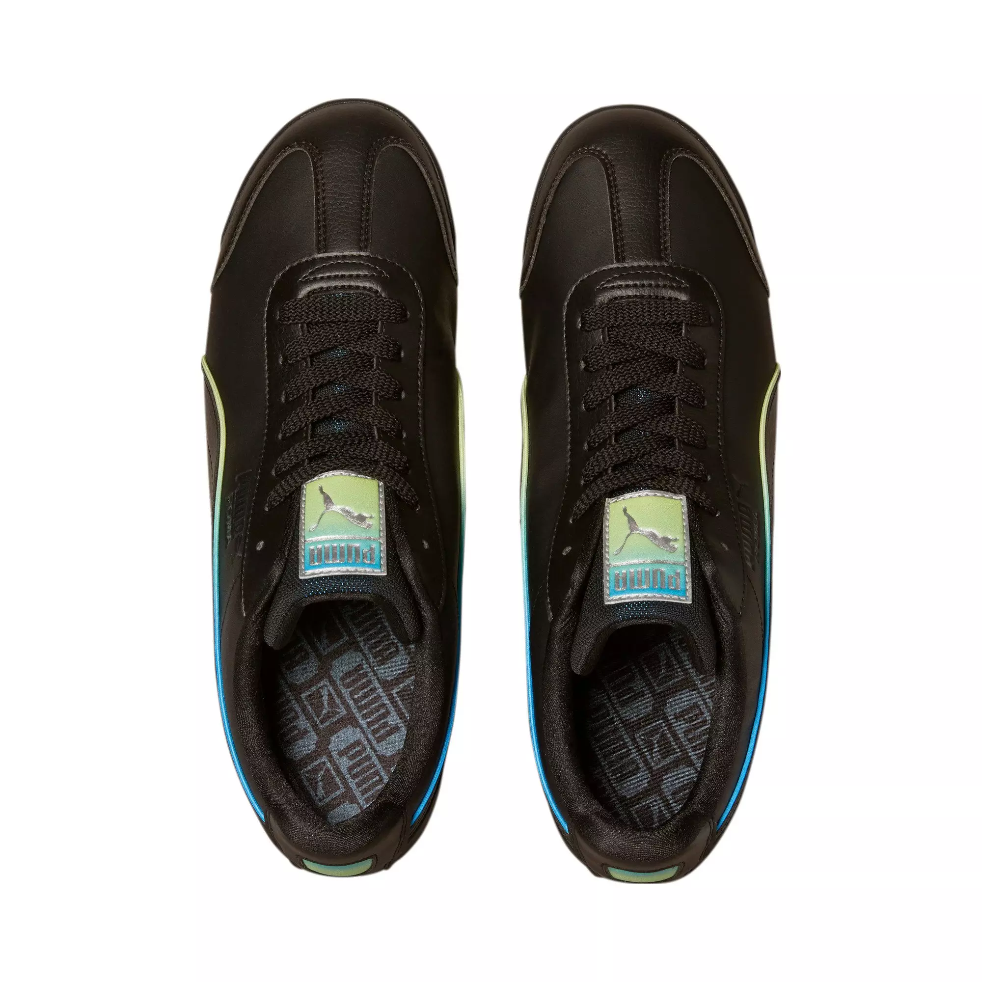 PUMA Roma Basic "Black/Green/Blue" Men's Shoe - BLACK