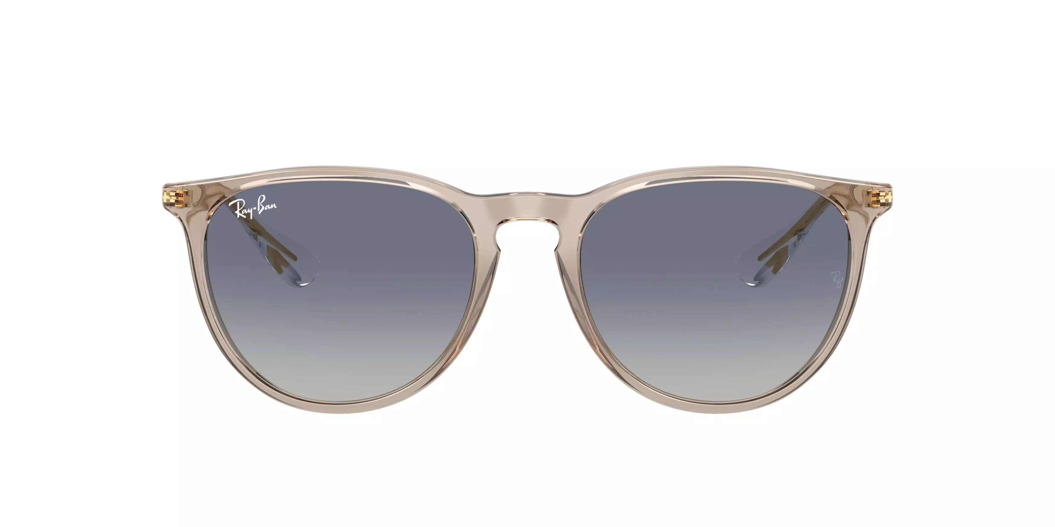 Ray-Ban Erika Classic Light Grey Gradient Dark Blue Sunglasses - Transparent Light Brown - BROWN/GREY