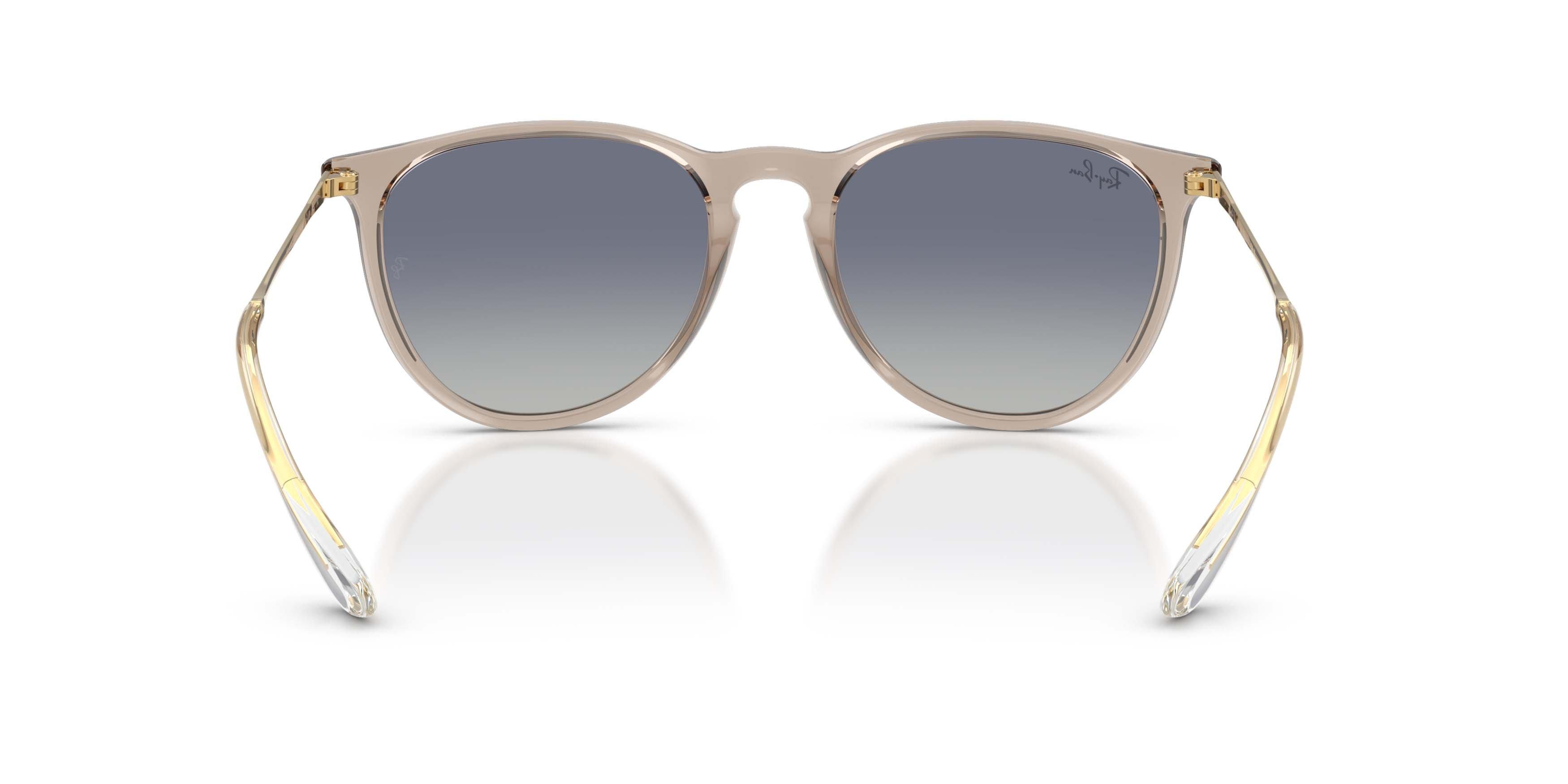 Ray-Ban Erika Classic Light Grey Gradient Dark Blue Sunglasses - Transparent Light Brown - BROWN/GREY