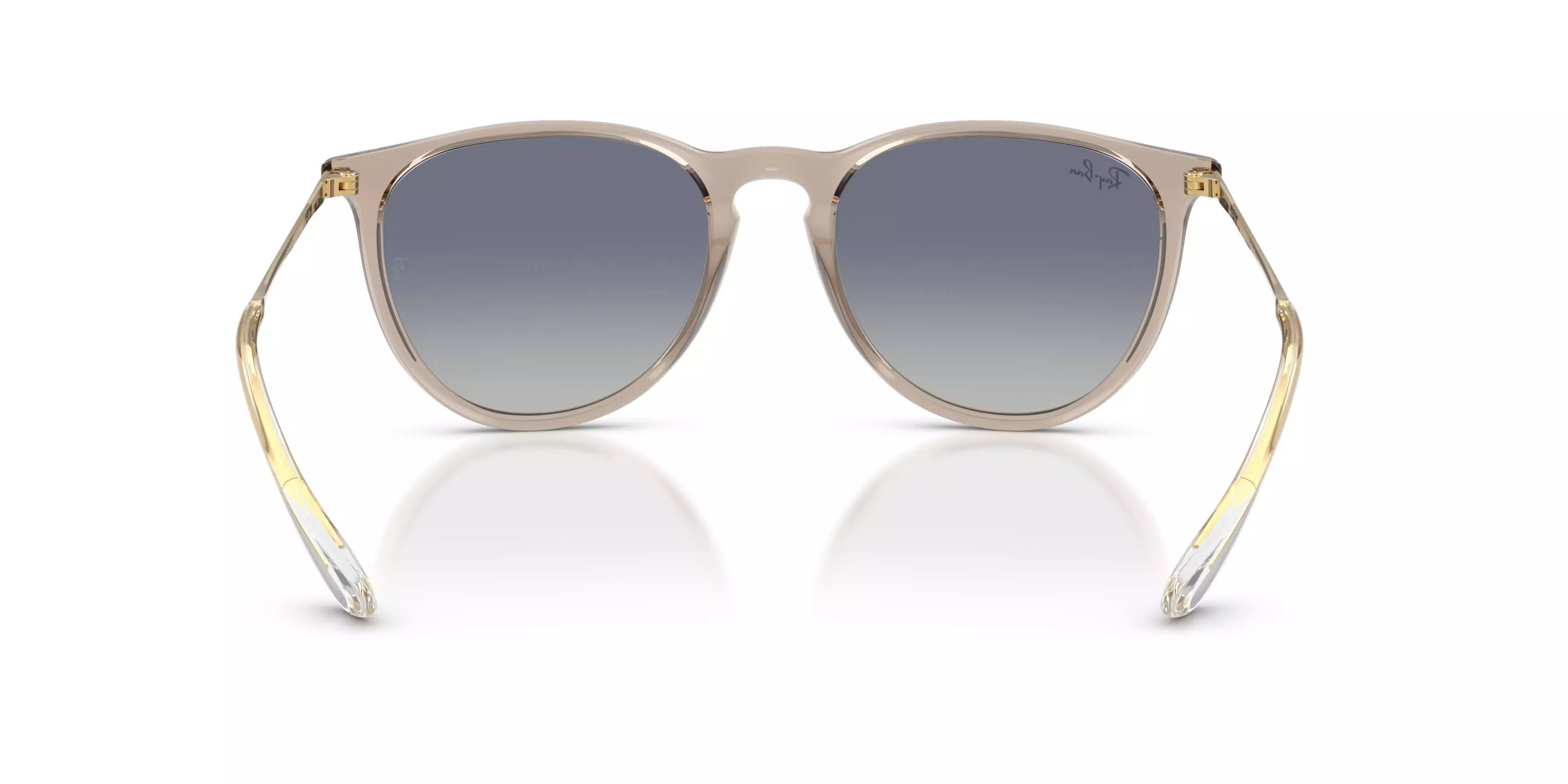 Ray-Ban Erika Classic Light Grey Gradient Dark Blue Sunglasses - Transparent Light Brown - BROWN/GREY