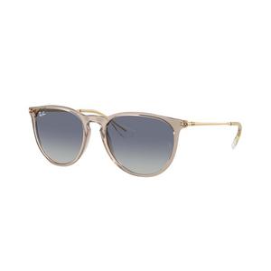 Ray-Ban Erika Classic Light Grey Gradient Dark Blue Sunglasses - Transparent Light Brown - BROWN/GREY