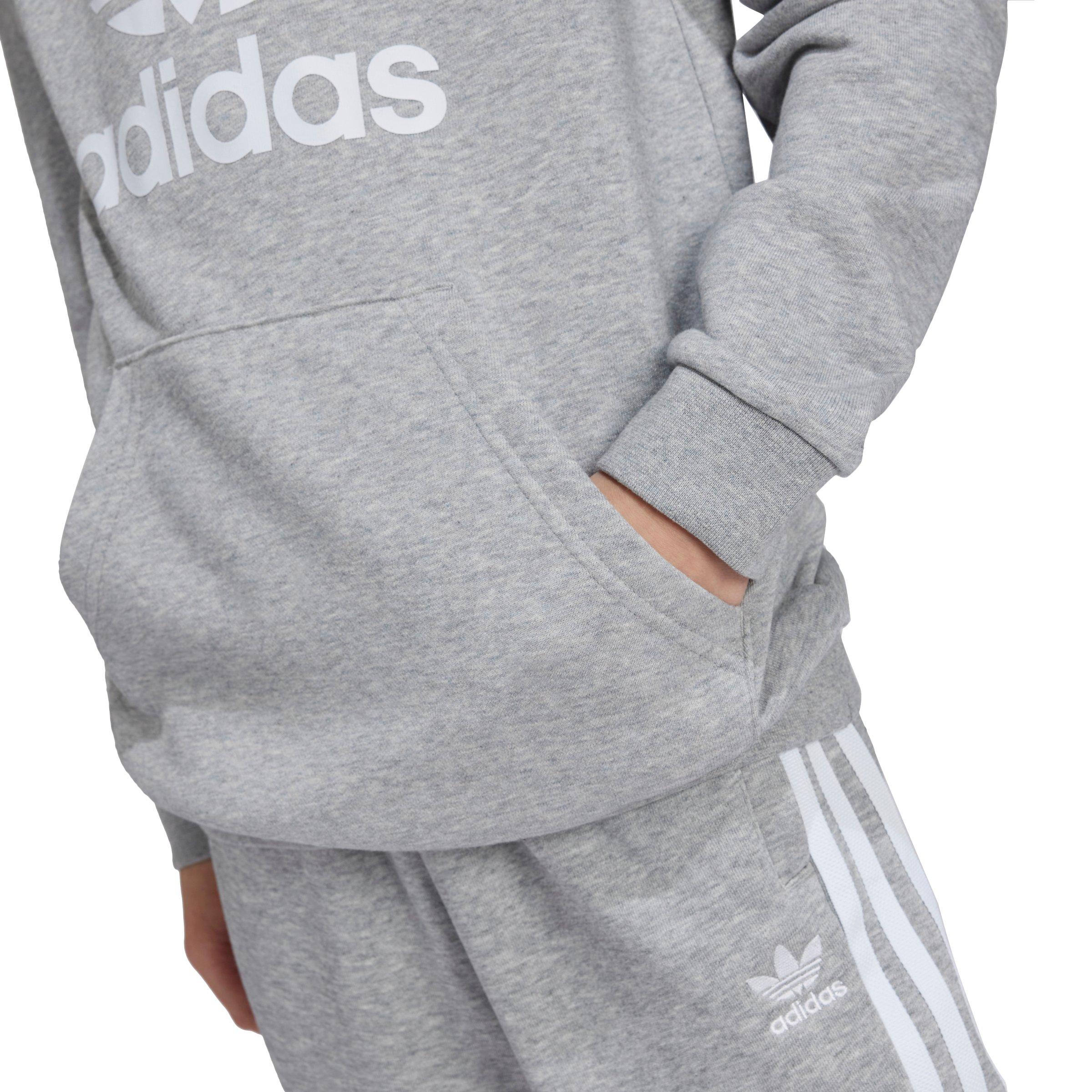 adidas Originals Trefoil Big Kids' Grey Hoodie