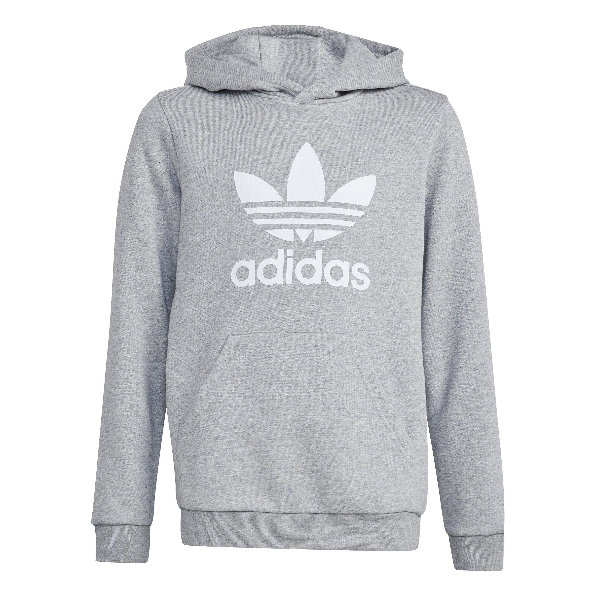 adidas Originals Trefoil Big Kids' Grey Hoodie
