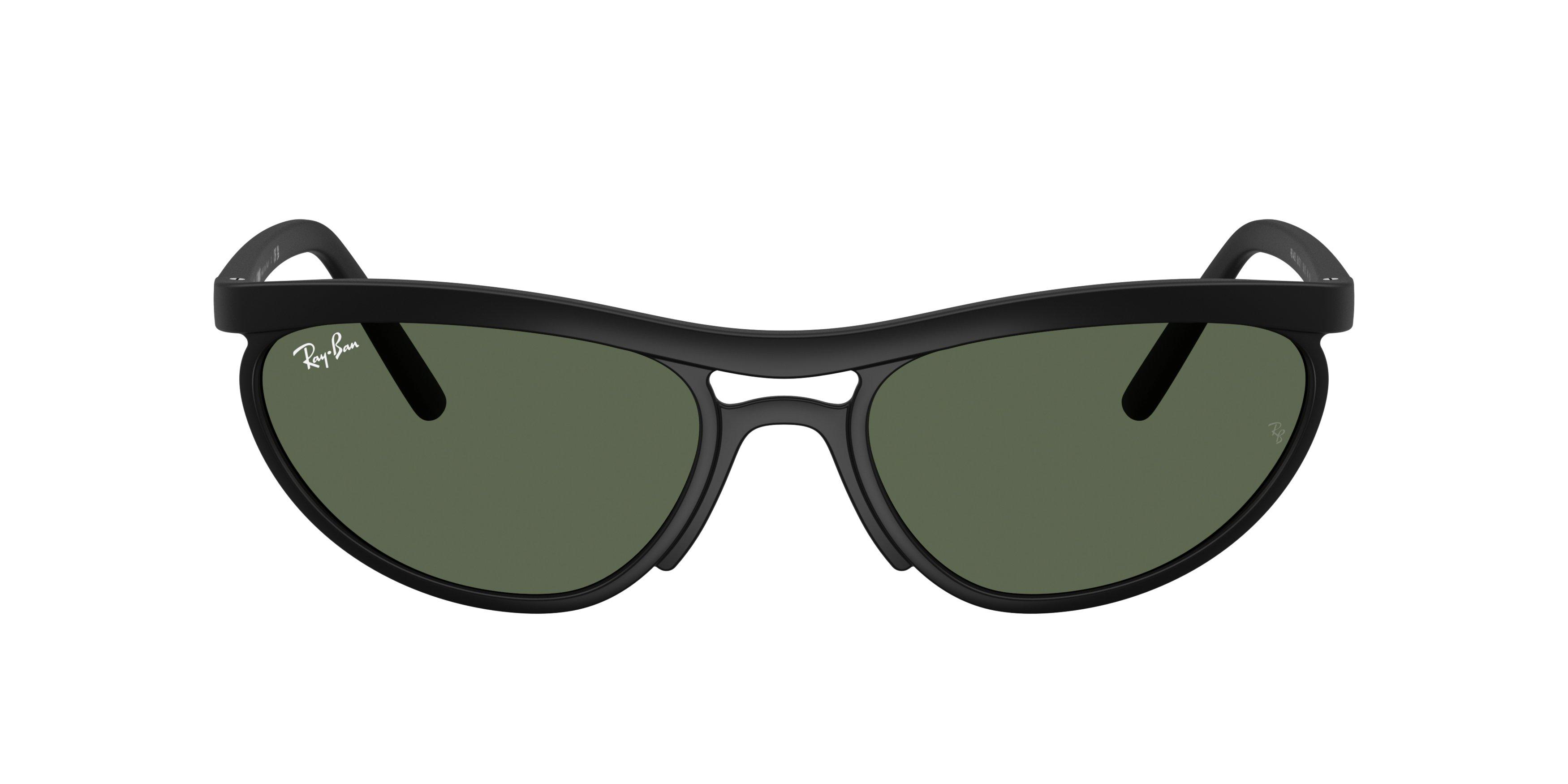 Ray-Ban RB4453 Green Sunglasses - Black - BLACK/GREEN Thumbnail View 3
