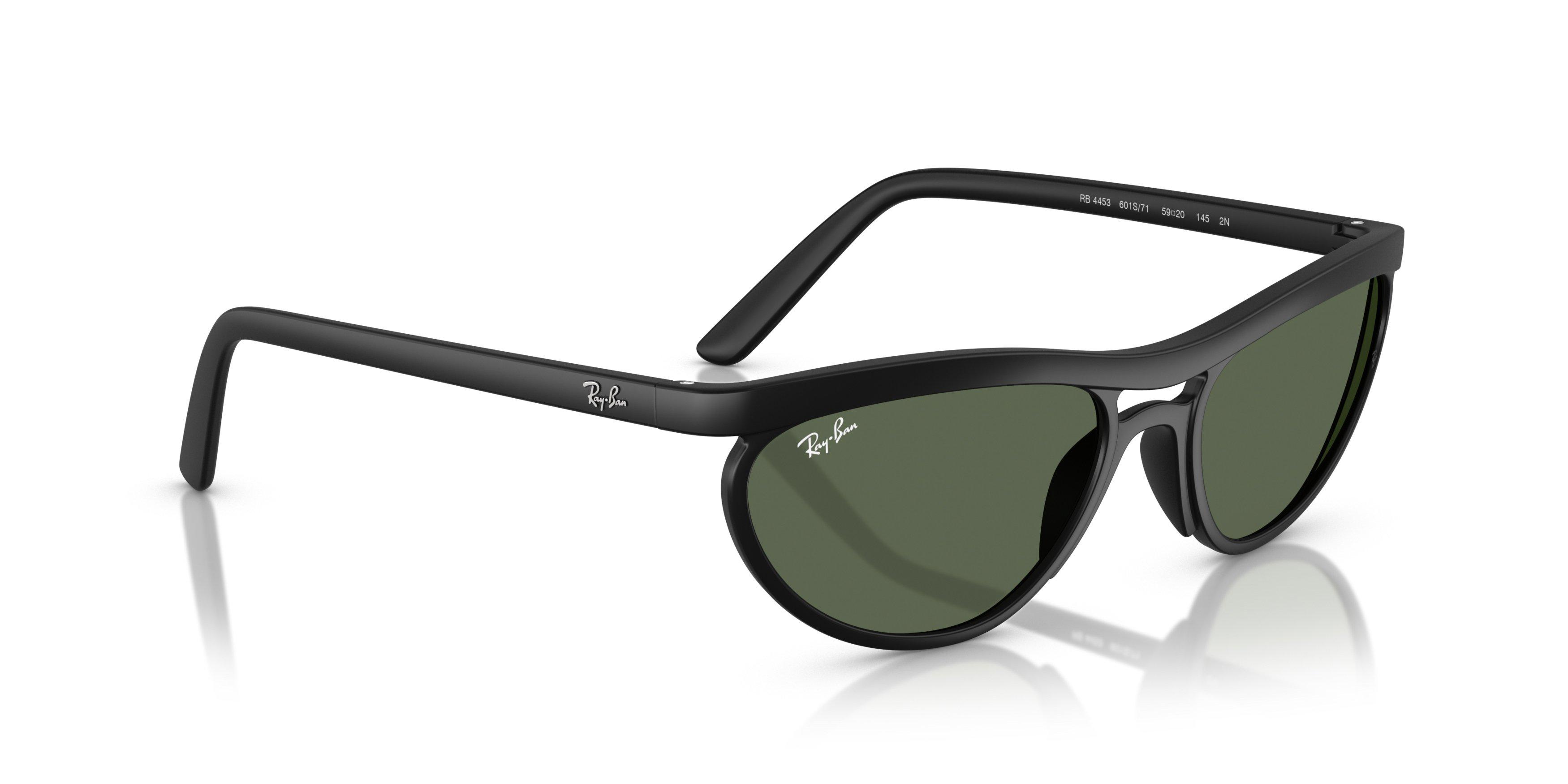 Ray-Ban RB4453 Green Sunglasses - Black - BLACK/GREEN Thumbnail View 4