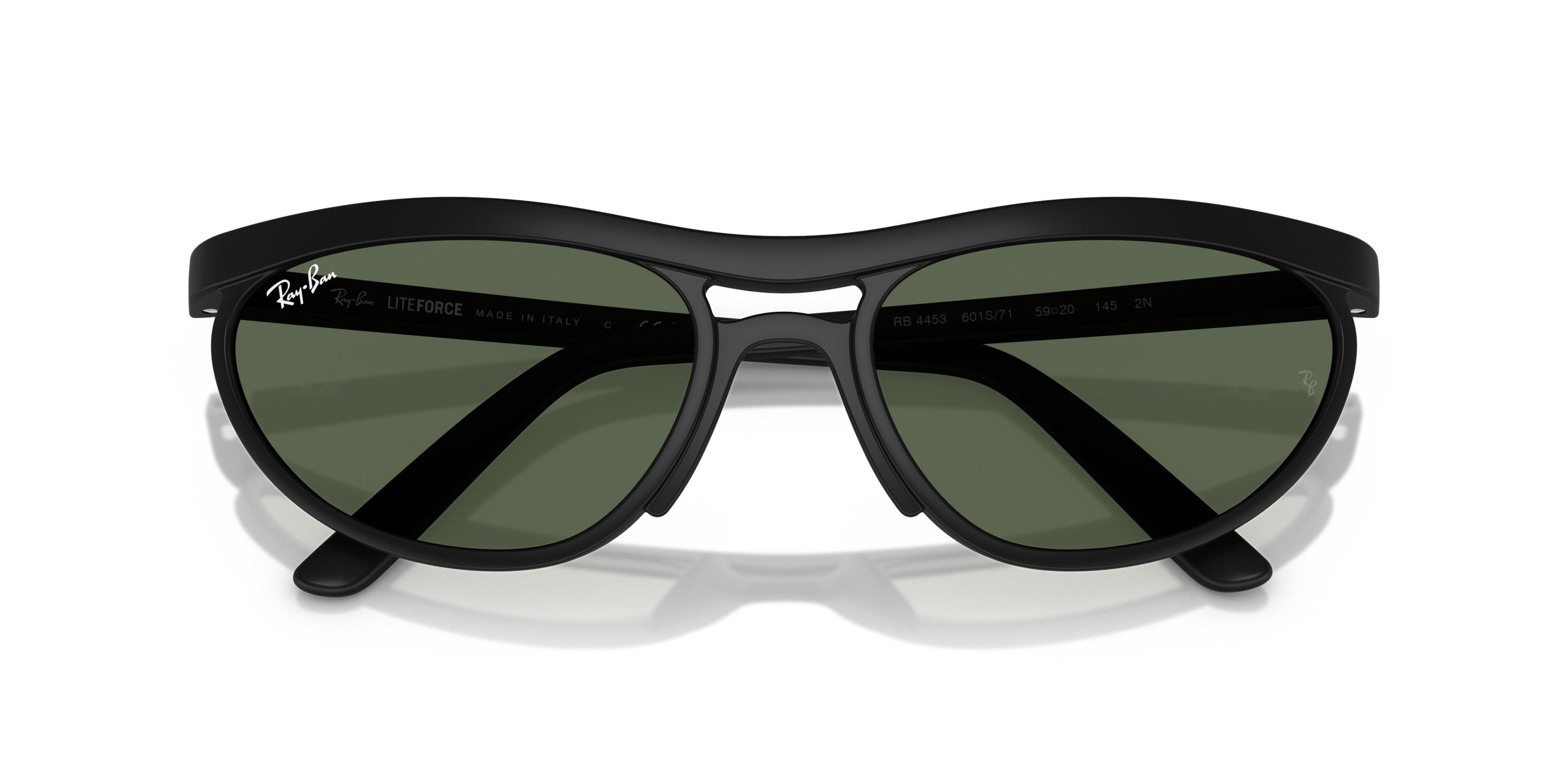 Ray-Ban RB4453 Green Sunglasses - Black - BLACK/GREEN Thumbnail View 5