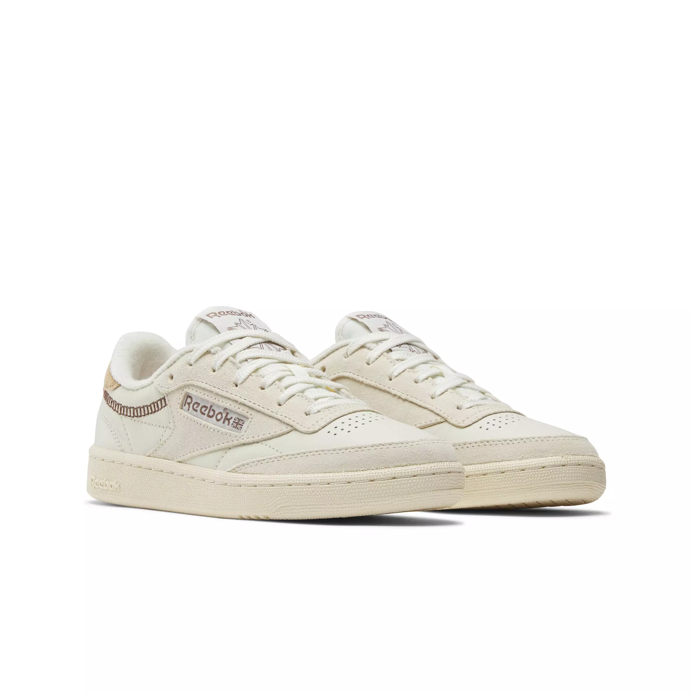 Reebok Club C 85 Vintage "Off White/Brown/Tan" Women's Shoe - OFF WHITE/BROWN/TAN