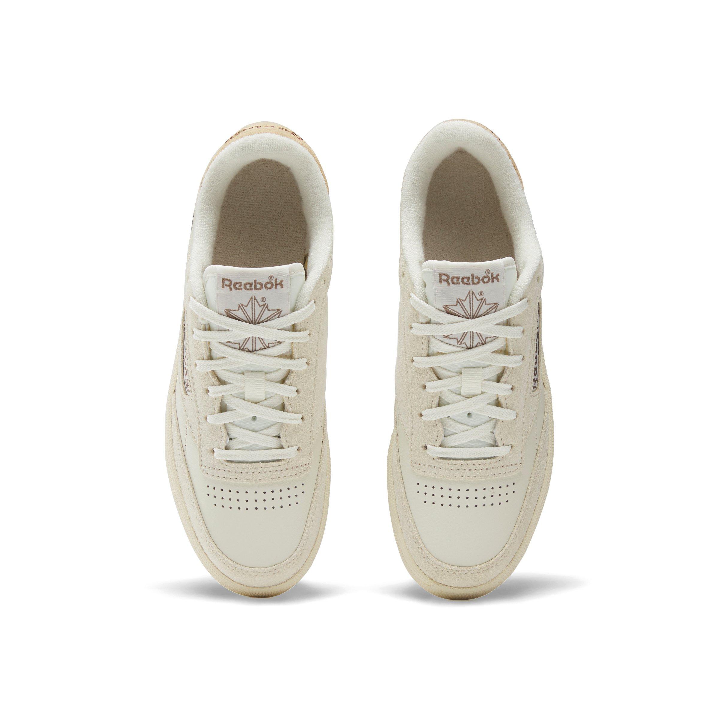 Reebok Club C 85 Vintage "Off White/Brown/Tan" Women's Shoe - OFF WHITE/BROWN/TAN Thumbnail View 4