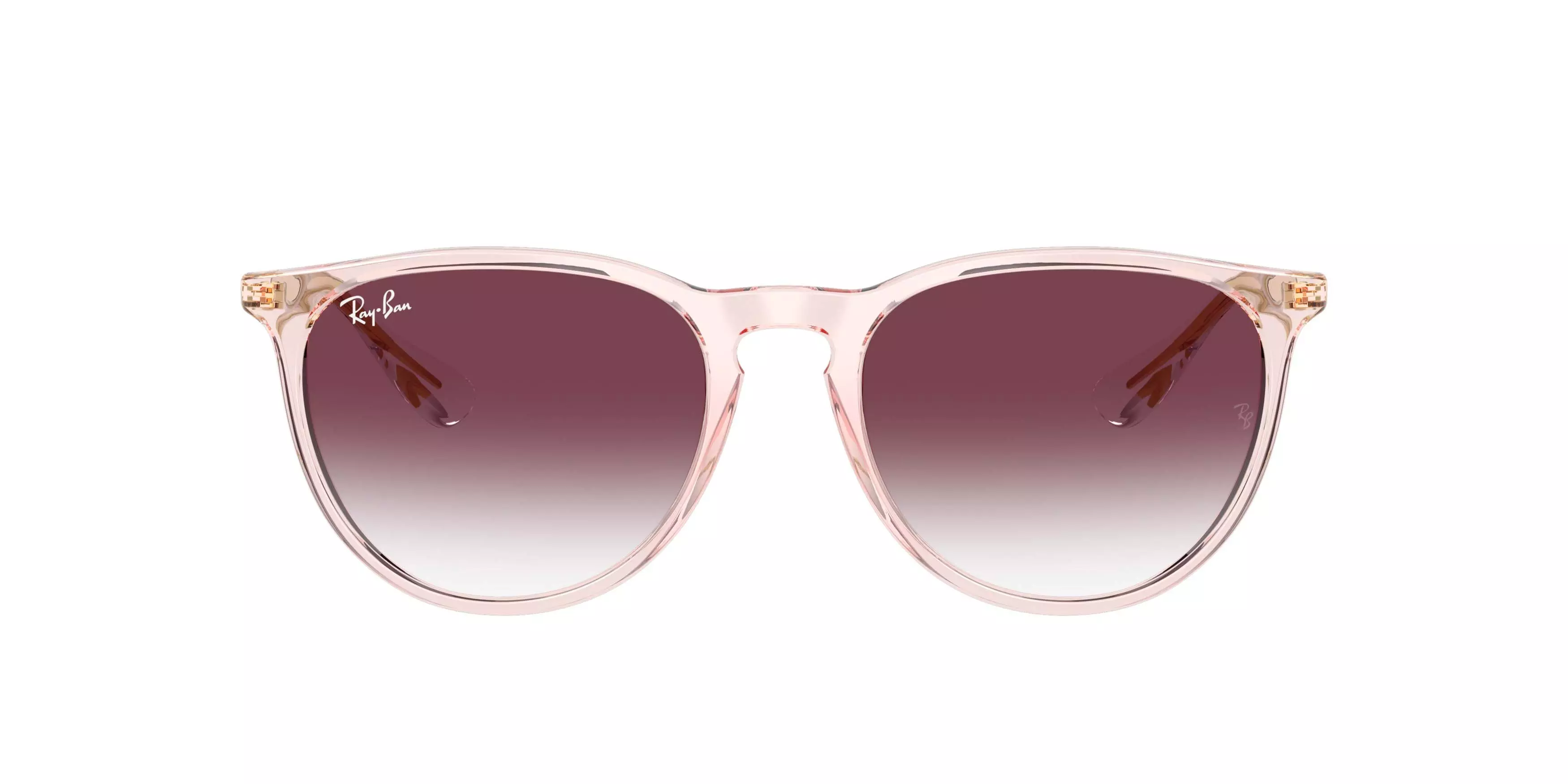 Ray-Ban Erika Classic Transparent Dark Purple Gradient Sunglasses - Transparent Pink - PINK/PURPLE