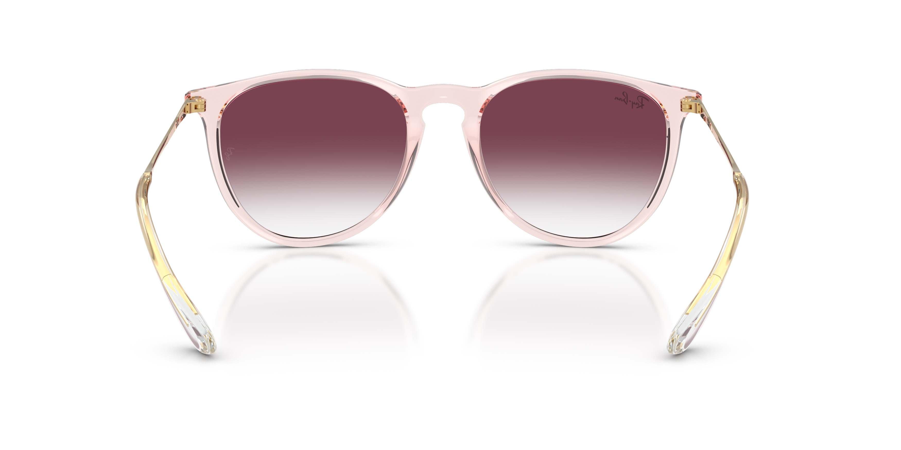 Ray-Ban Erika Classic Transparent Dark Purple Gradient Sunglasses - Transparent Pink - PINK/PURPLE
