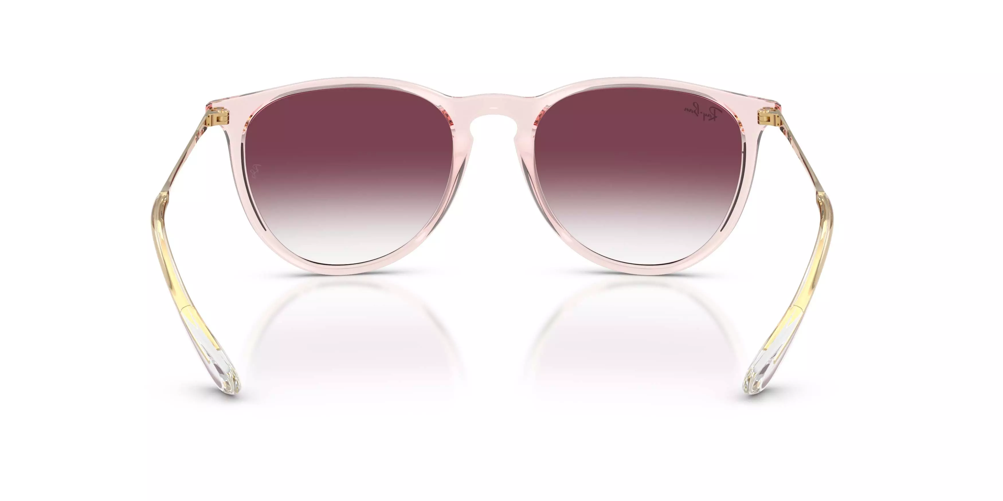 Ray-Ban Erika Classic Transparent Dark Purple Gradient Sunglasses - Transparent Pink - PINK/PURPLE