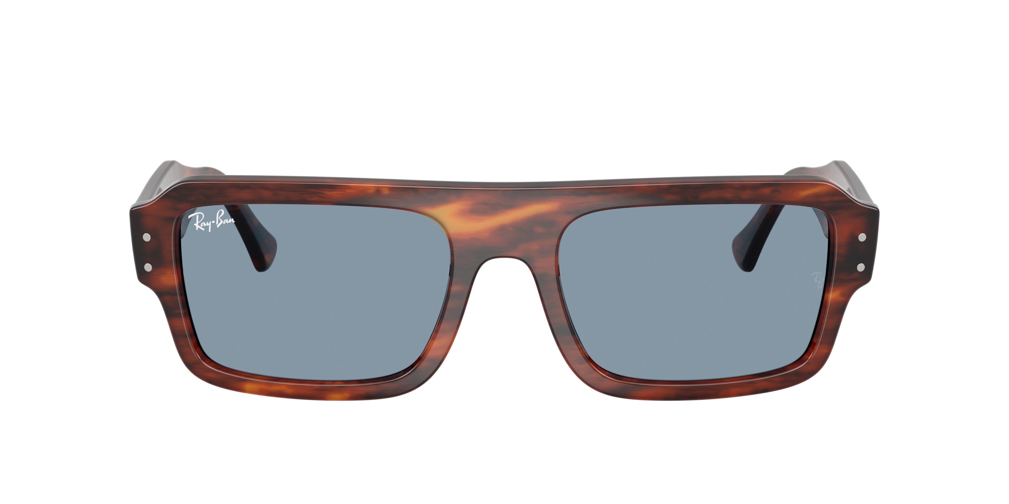 Ray-Ban Lukas Blue Sunglasses - Brown - BROWN/BLUE Thumbnail View 3
