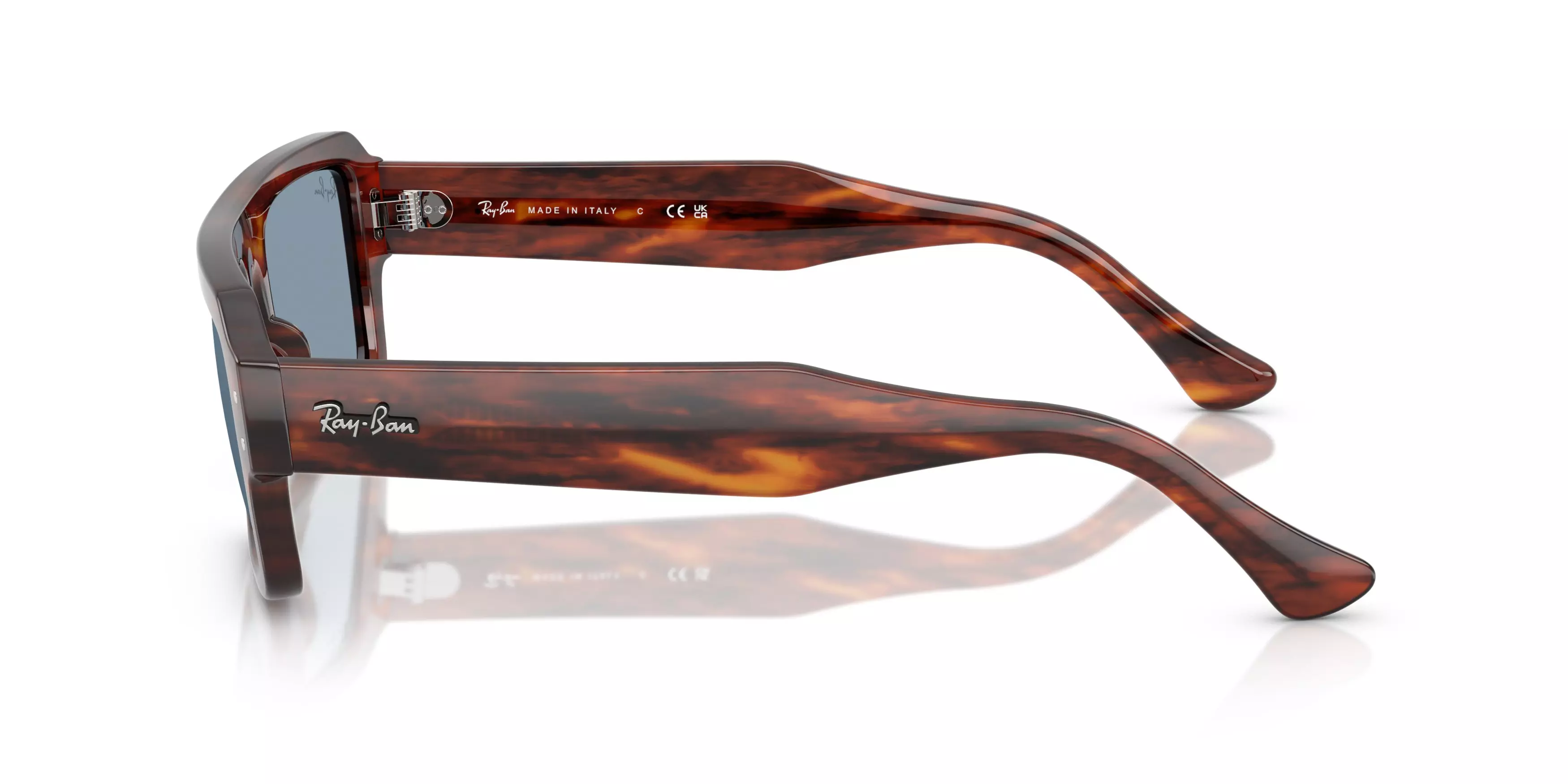 Ray-Ban Lukas Blue Sunglasses - Brown - BROWN/BLUE