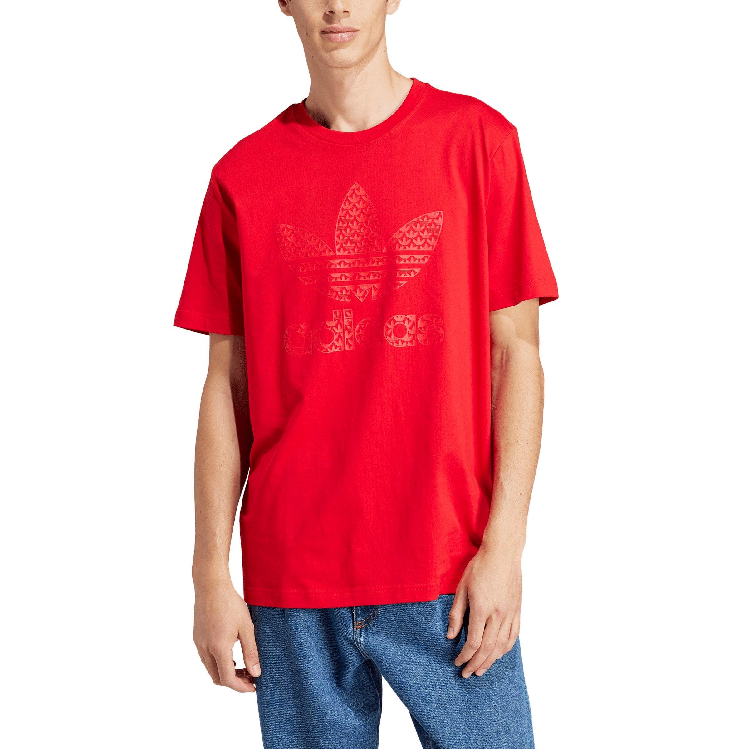 adidas Graphics Monogram Shirt - Red, Men's Lifestyle