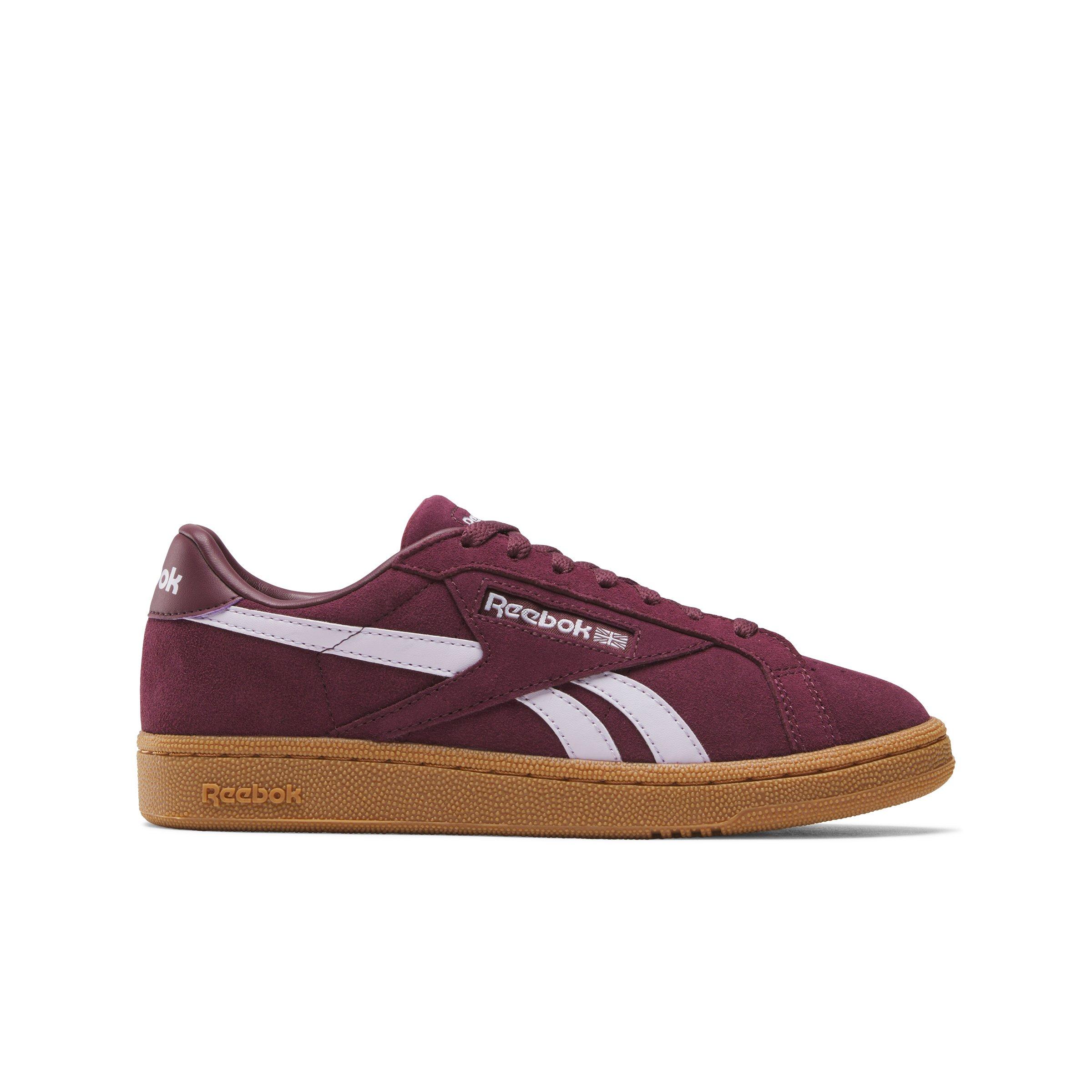 Reebok Club C Grounds UK "Maroon/Light Purple/Gum" Women's Shoe - MAROON/LT PURPLE/GUM Thumbnail View 1
