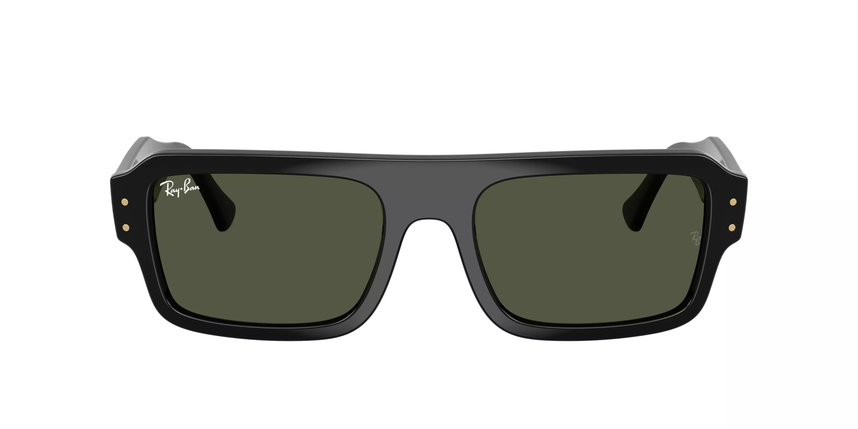 Ray-Ban Lukas Green Sunglasses - Black - BLACK/GREEN