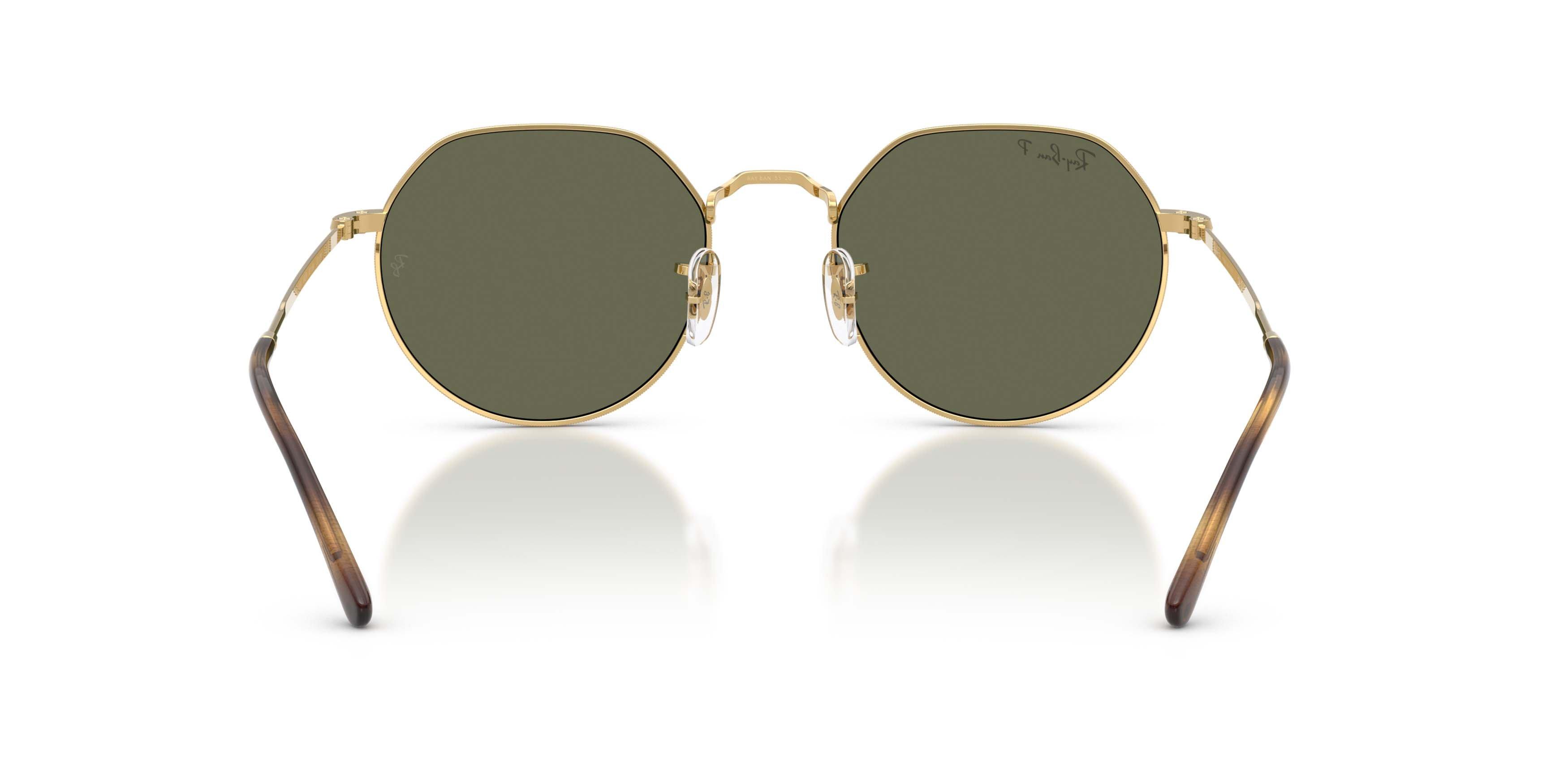 Ray-Ban Jack Green Polarized Sunglasses - Polished Arista Gold - GOLD/GREEN