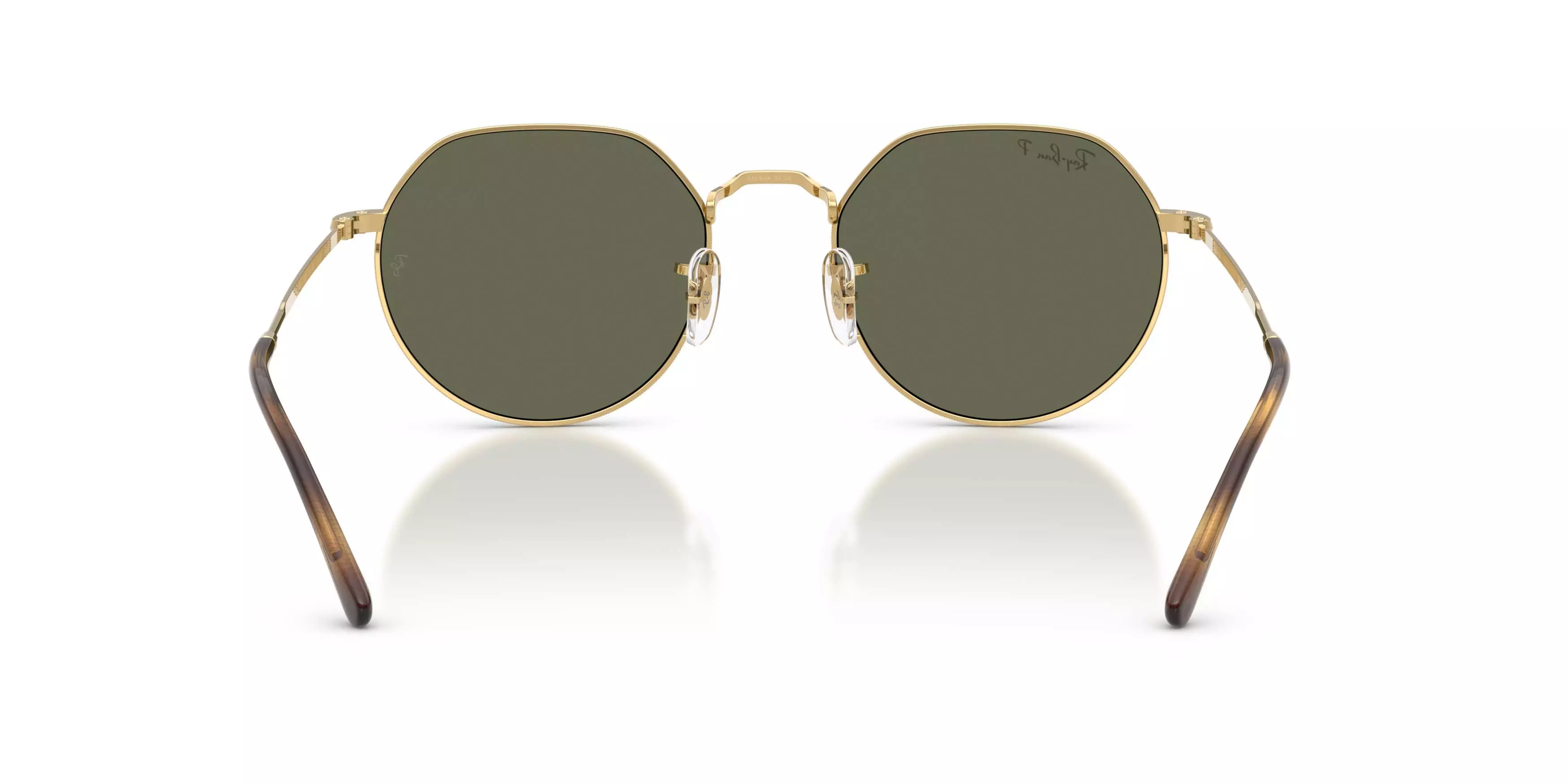 Ray-Ban Jack Green Polarized Sunglasses - Polished Arista Gold - GOLD/GREEN