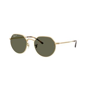 Ray-Ban Jack Green Polarized Sunglasses - Polished Arista Gold - GOLD/GREEN