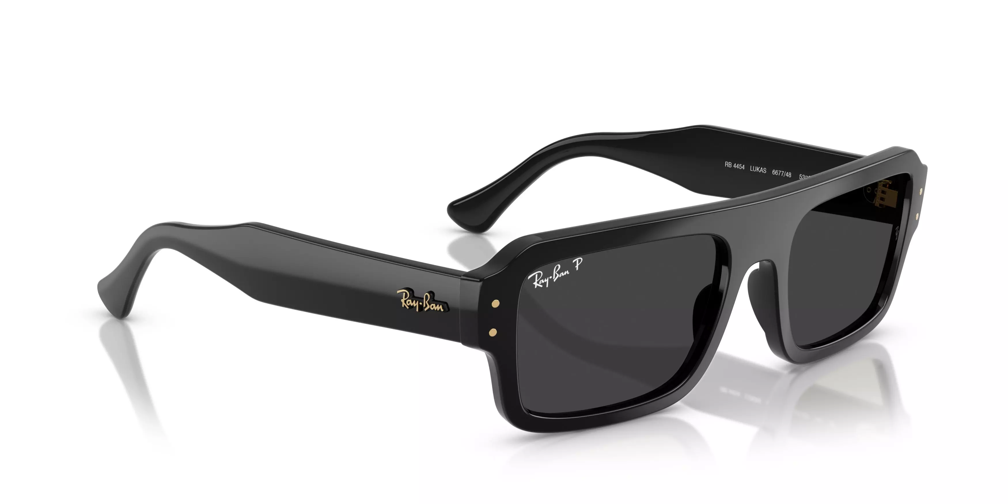 Ray-Ban Lukas Grey Sunglasses - Black - BLACK/GREY