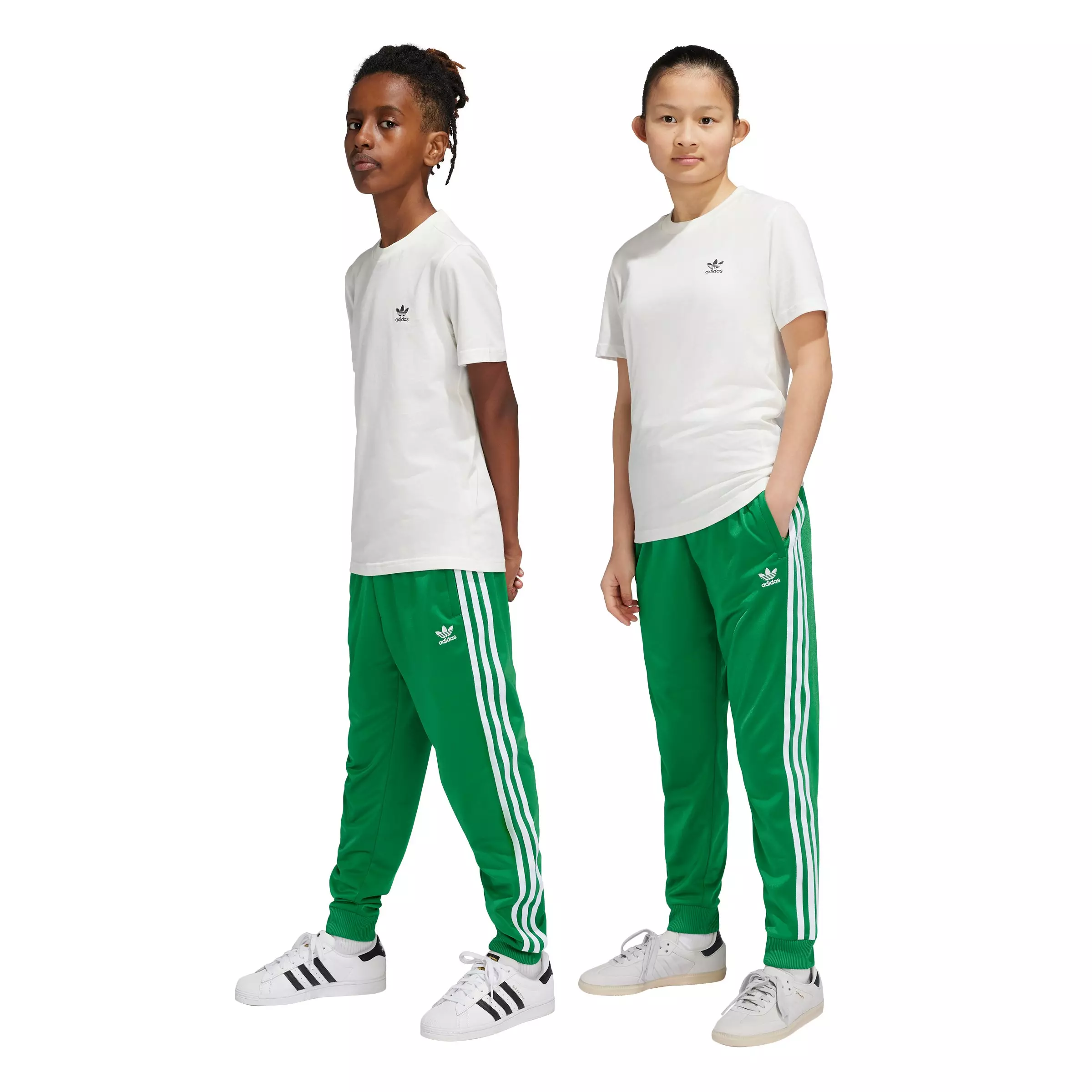 adidas Originals Big Kids' Adicolor SST Tracksuit Bottoms - Green - GREEN