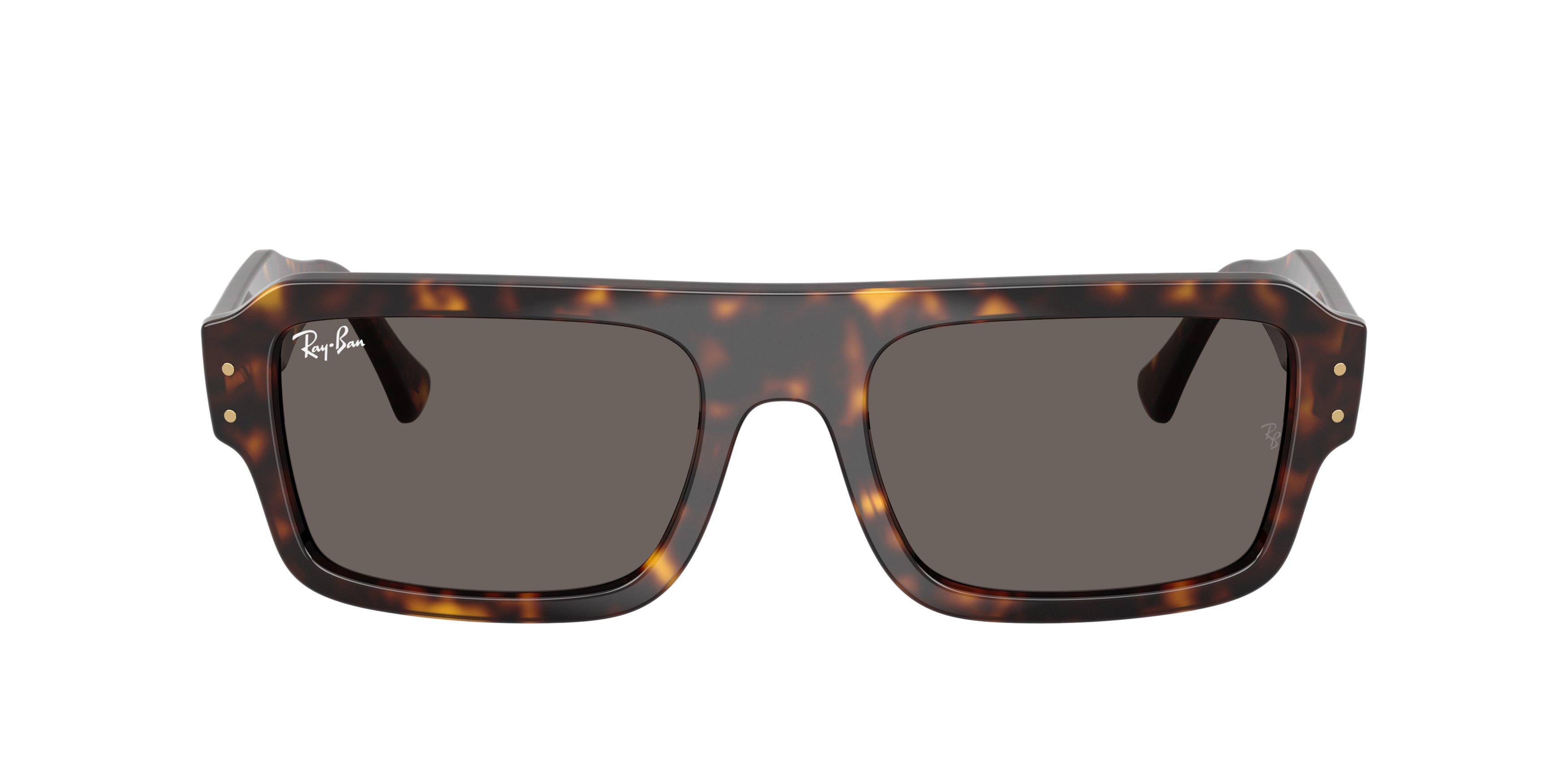 Ray-Ban Lukas Grey Sunglasses - Brown - BROWN/GREY Thumbnail View 3