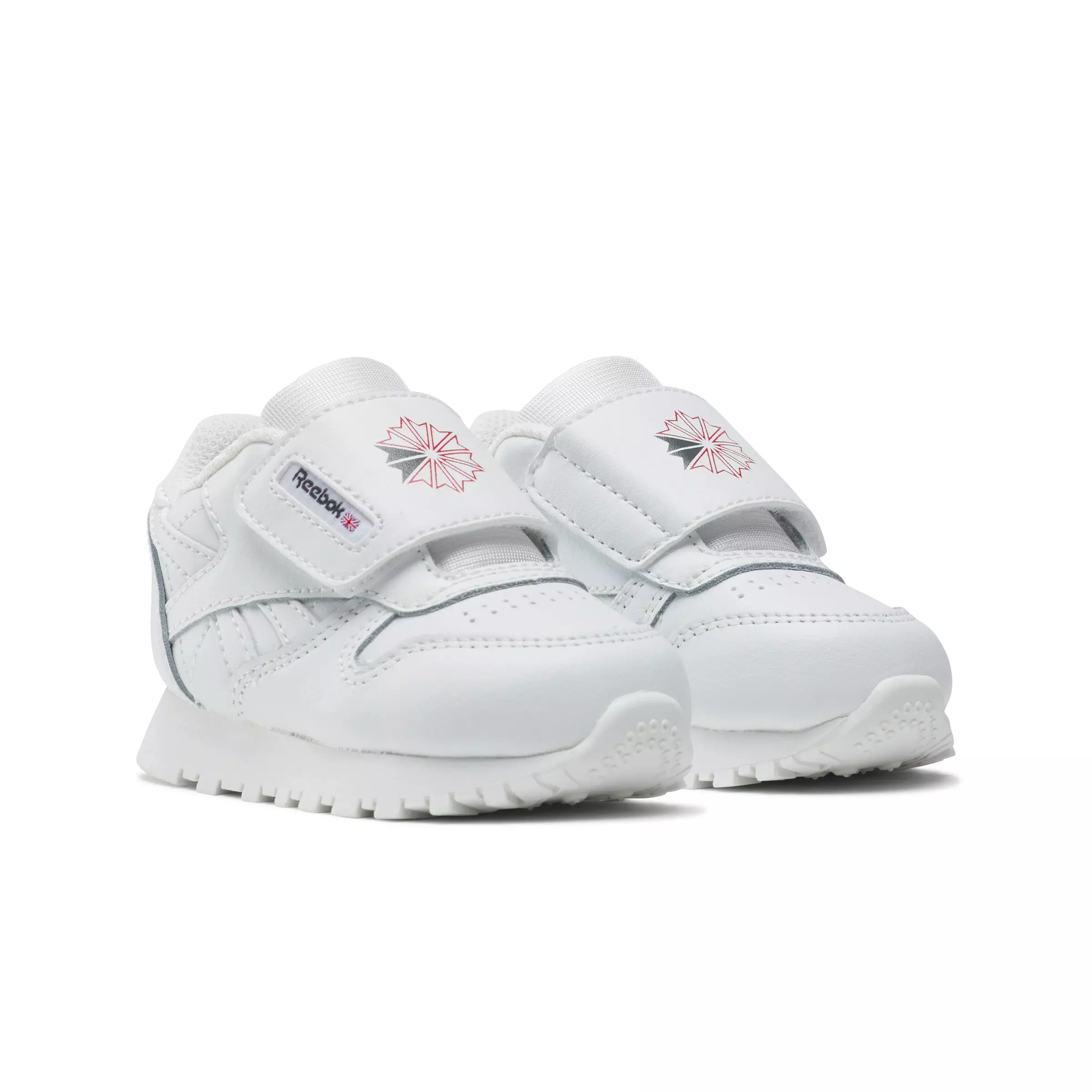 Reebok Classic Leather "White/White/Grey" Infant Boys' Shoe - WHITE/WHITE/GREY