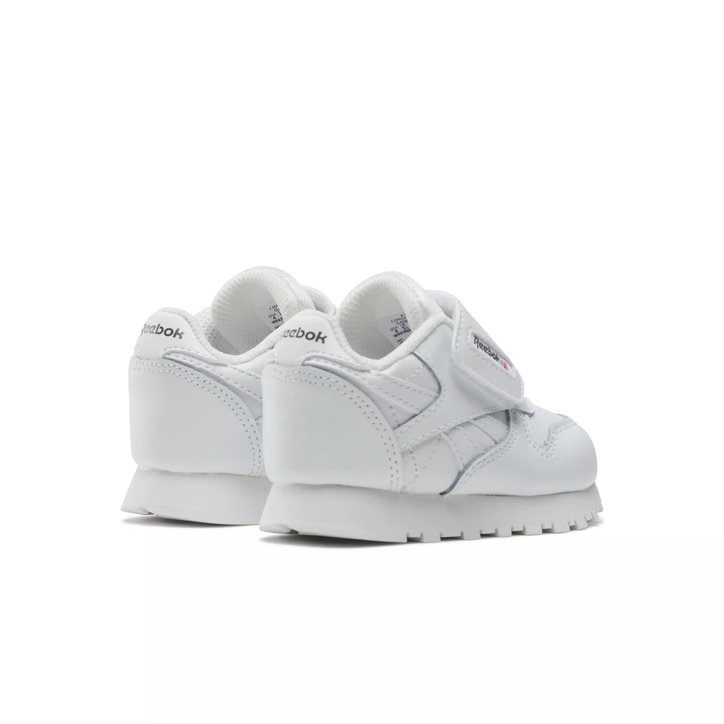 Reebok Classic Leather "White/White/Grey" Infant Boys' Shoe - WHITE/WHITE/GREY