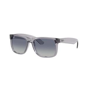Ray-Ban Justin Classic Light Grey Gradient Dark Blue Sunglasses - Transparent Grey - GREY/BLUE