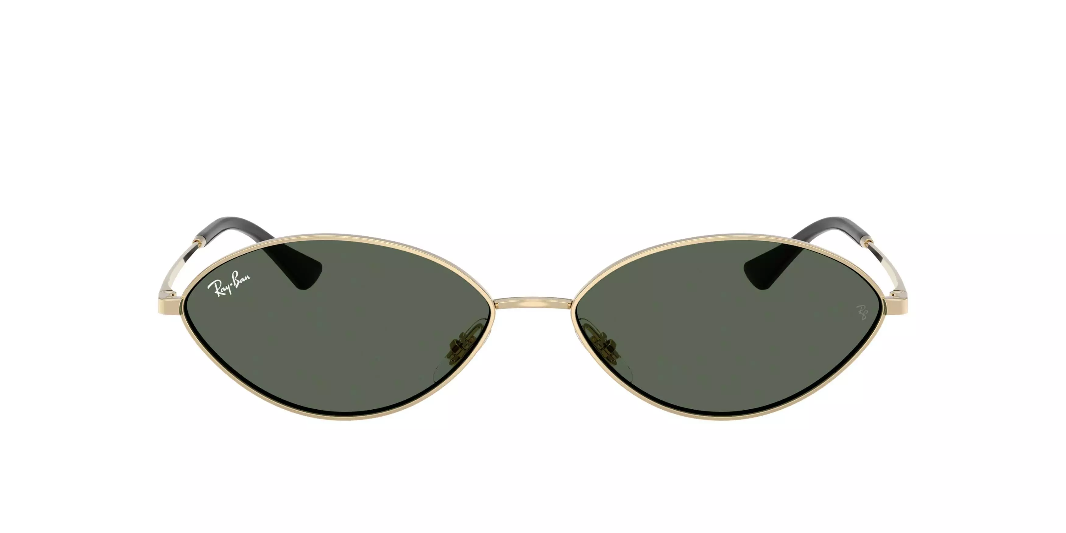 Ray-Ban Kai Bio-Based Dark Green Sunglasses - Pale Gold - GOLD/GREEN