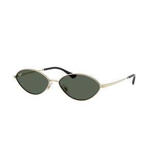Ray-Ban Kai Bio-Based Dark Green Sunglasses - Pale Gold - GOLD/GREEN