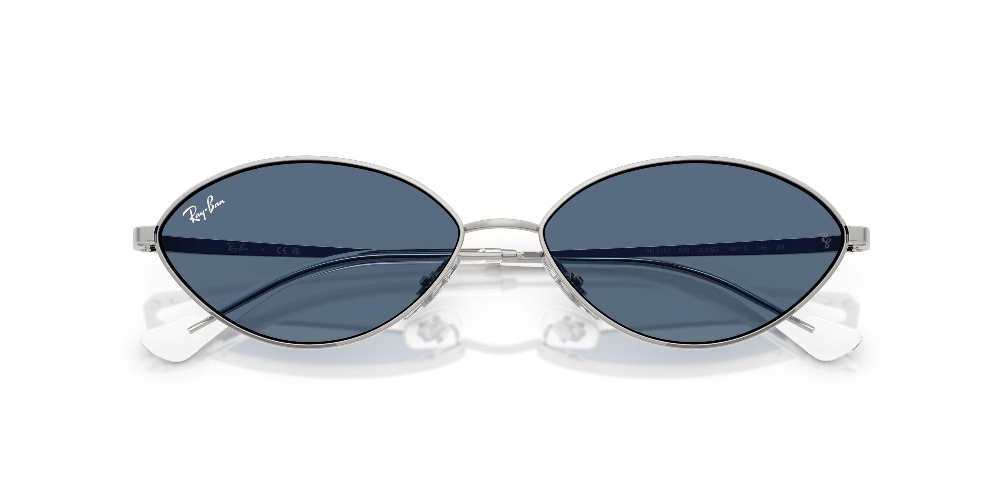 Ray-Ban Kai Bio-Based Dark Blue Sunglasses - Silver - SILVER/BLUE
