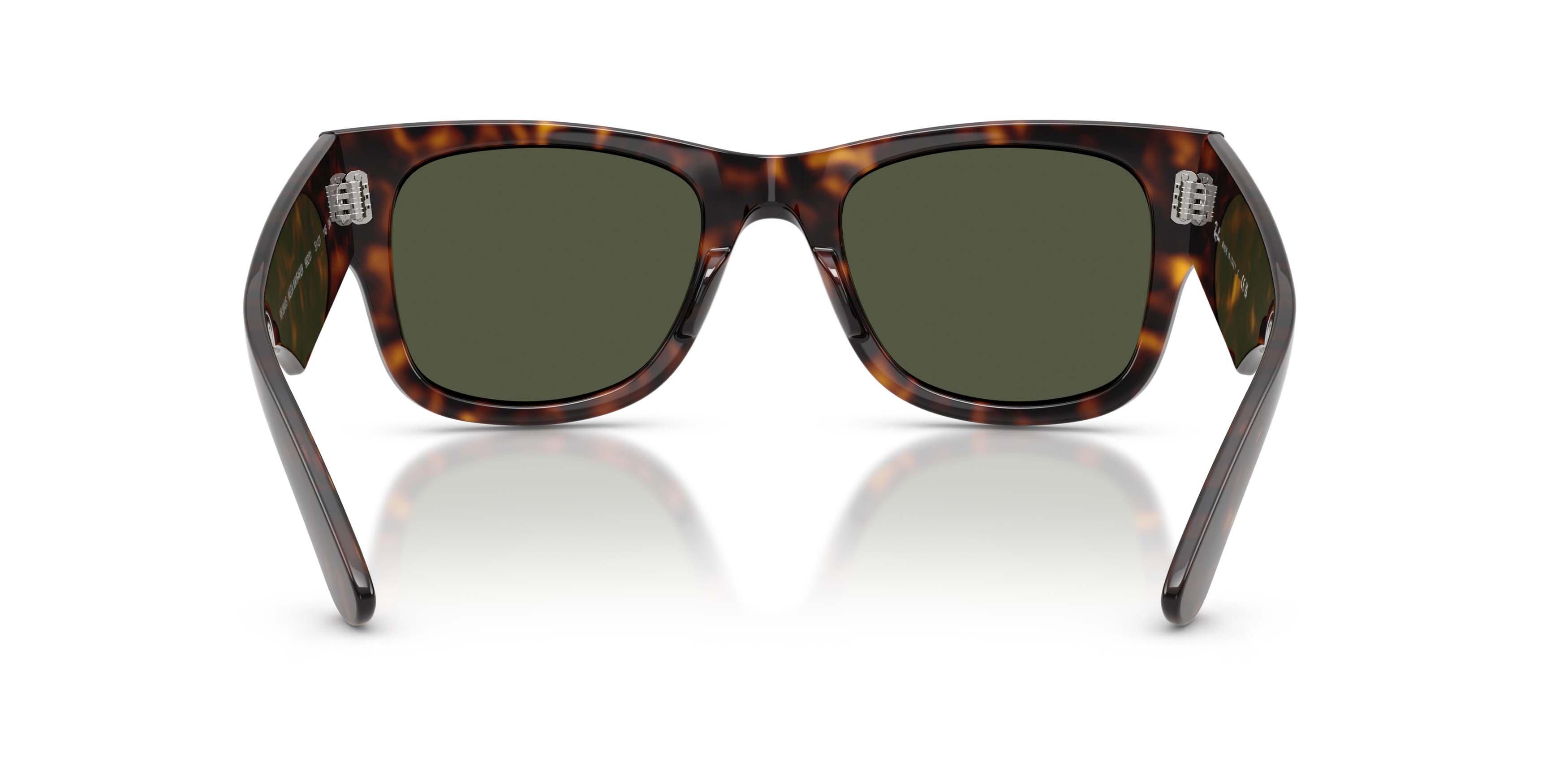 Ray-Ban Mega Wayfarer Green Sunglasses - Havana - BROWN/GREEN