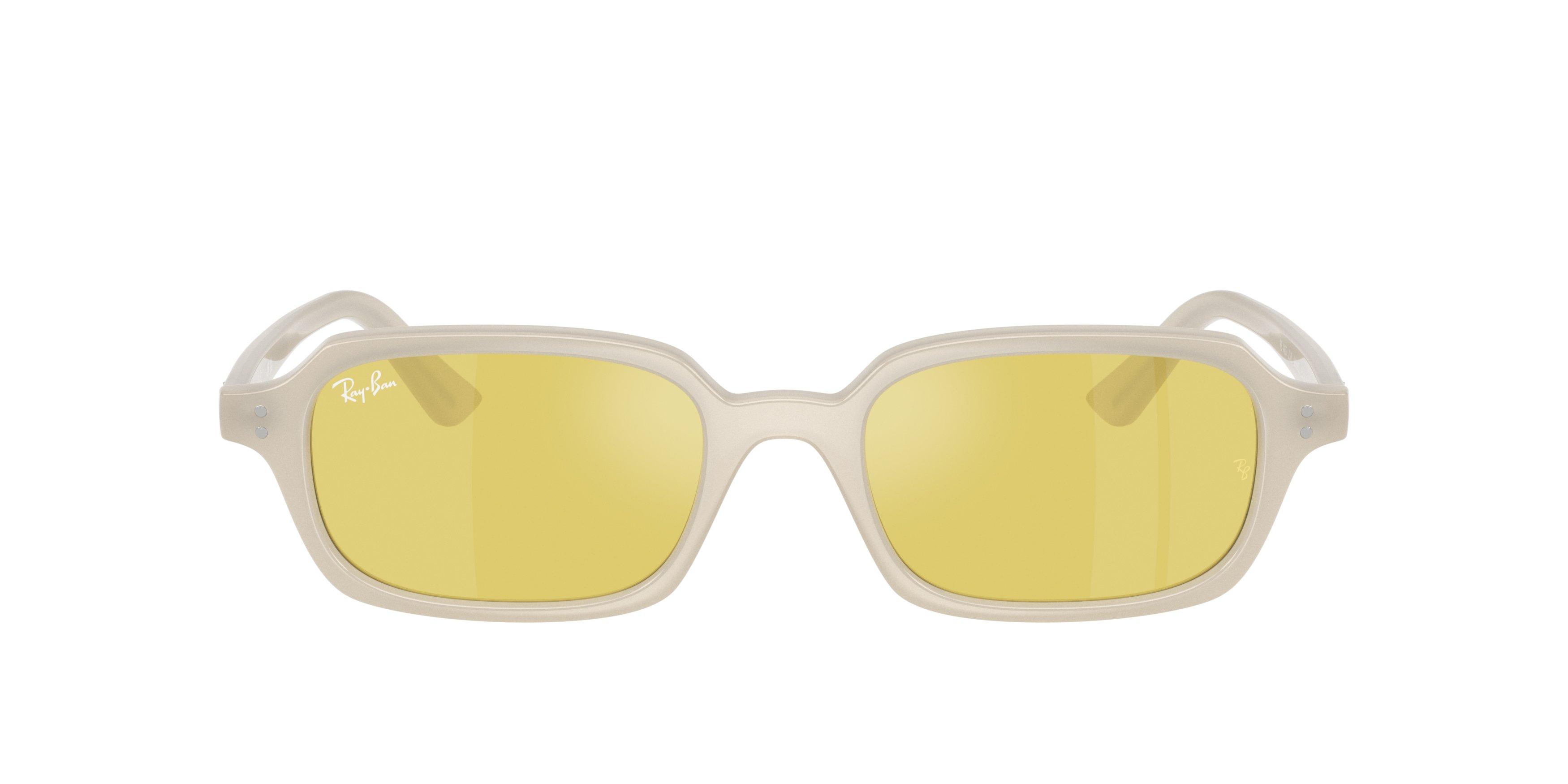 Ray-Ban Zuri Gold Sunglasses - White - WHITE/GOLD Thumbnail View 3