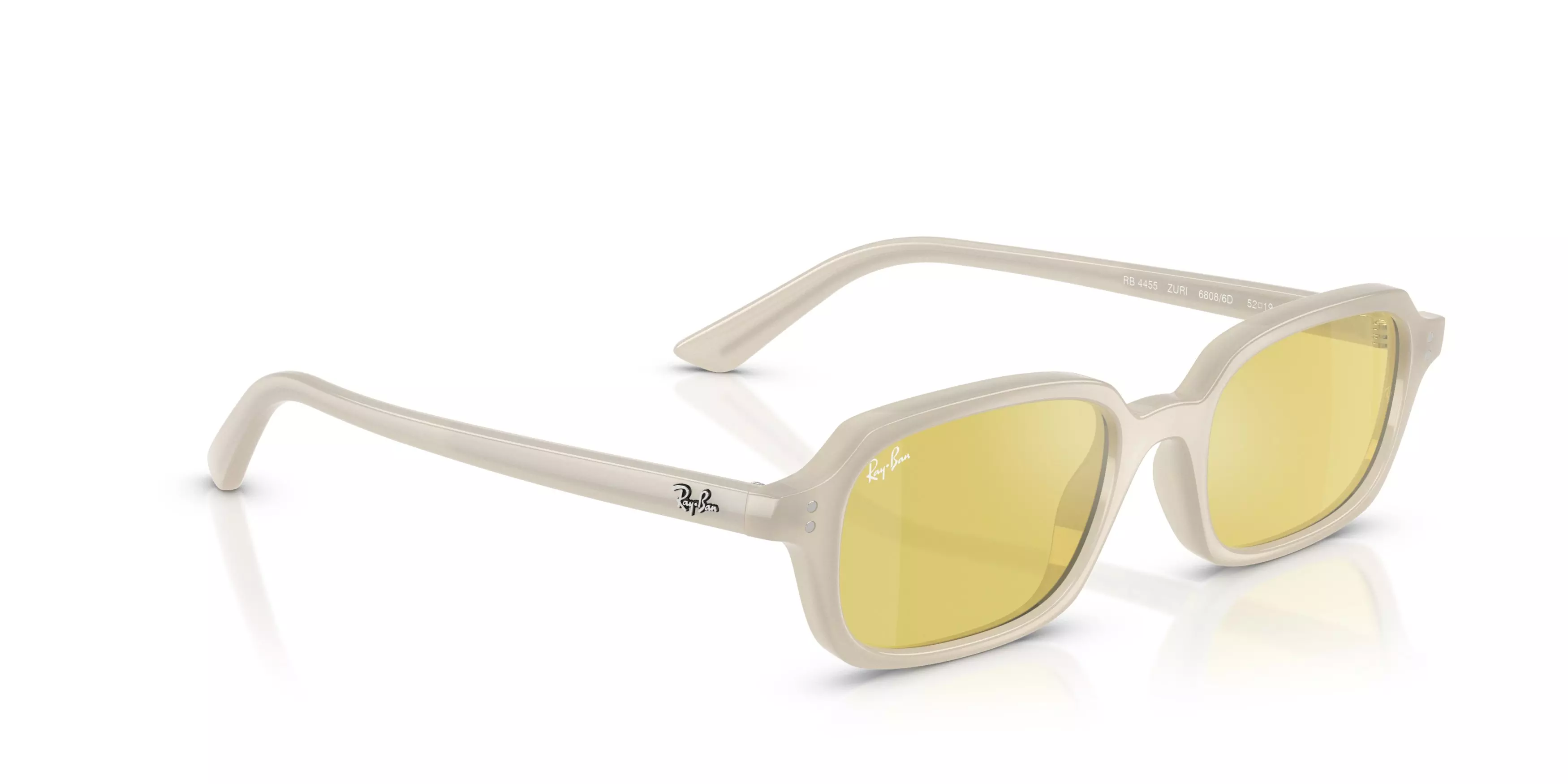 Ray-Ban Zuri Gold Sunglasses - White - WHITE/GOLD
