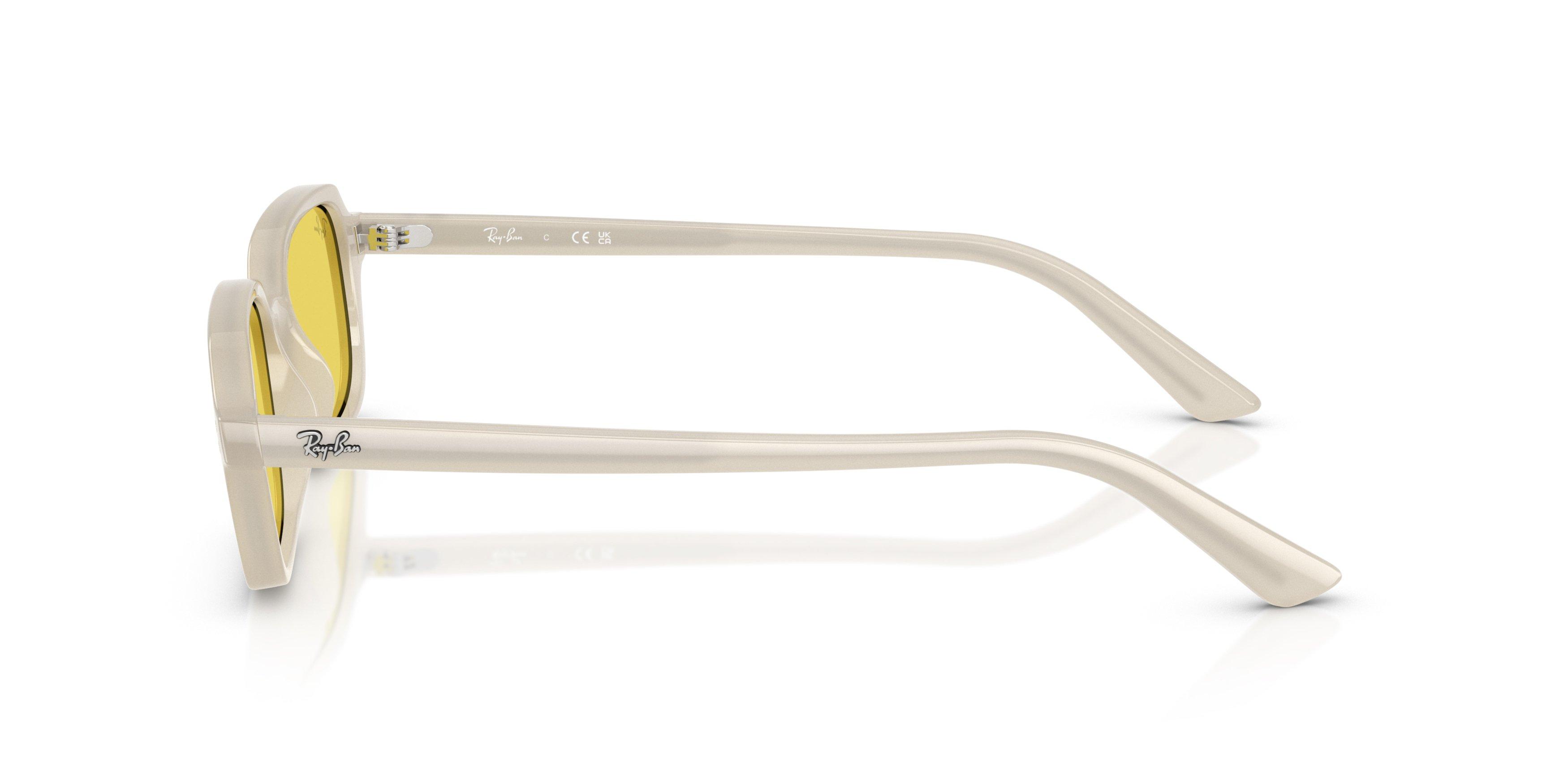 Ray-Ban Zuri Gold Sunglasses - White - WHITE/GOLD Thumbnail View 6