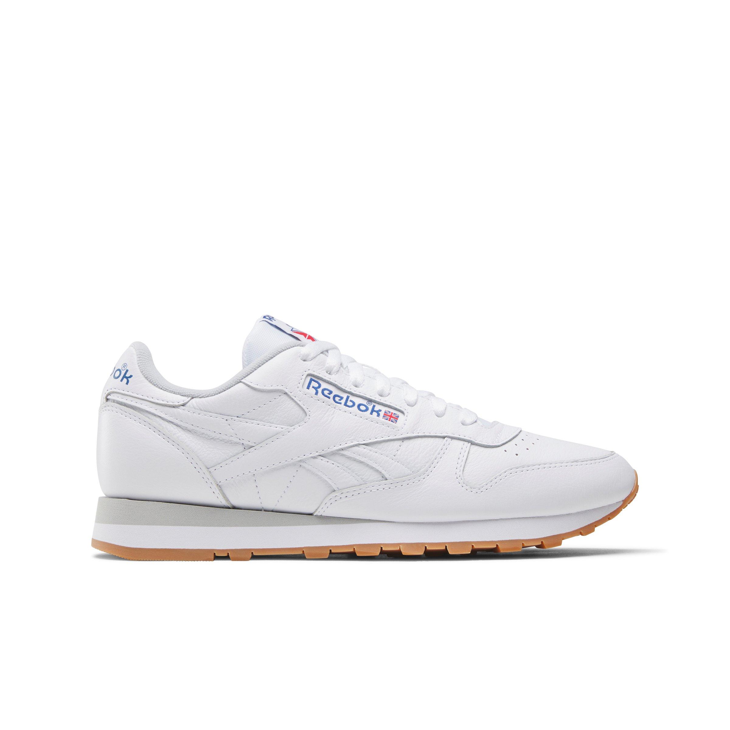 Reebok Classic Leather White/Grey/Gum Men's Shoe | Hibbett