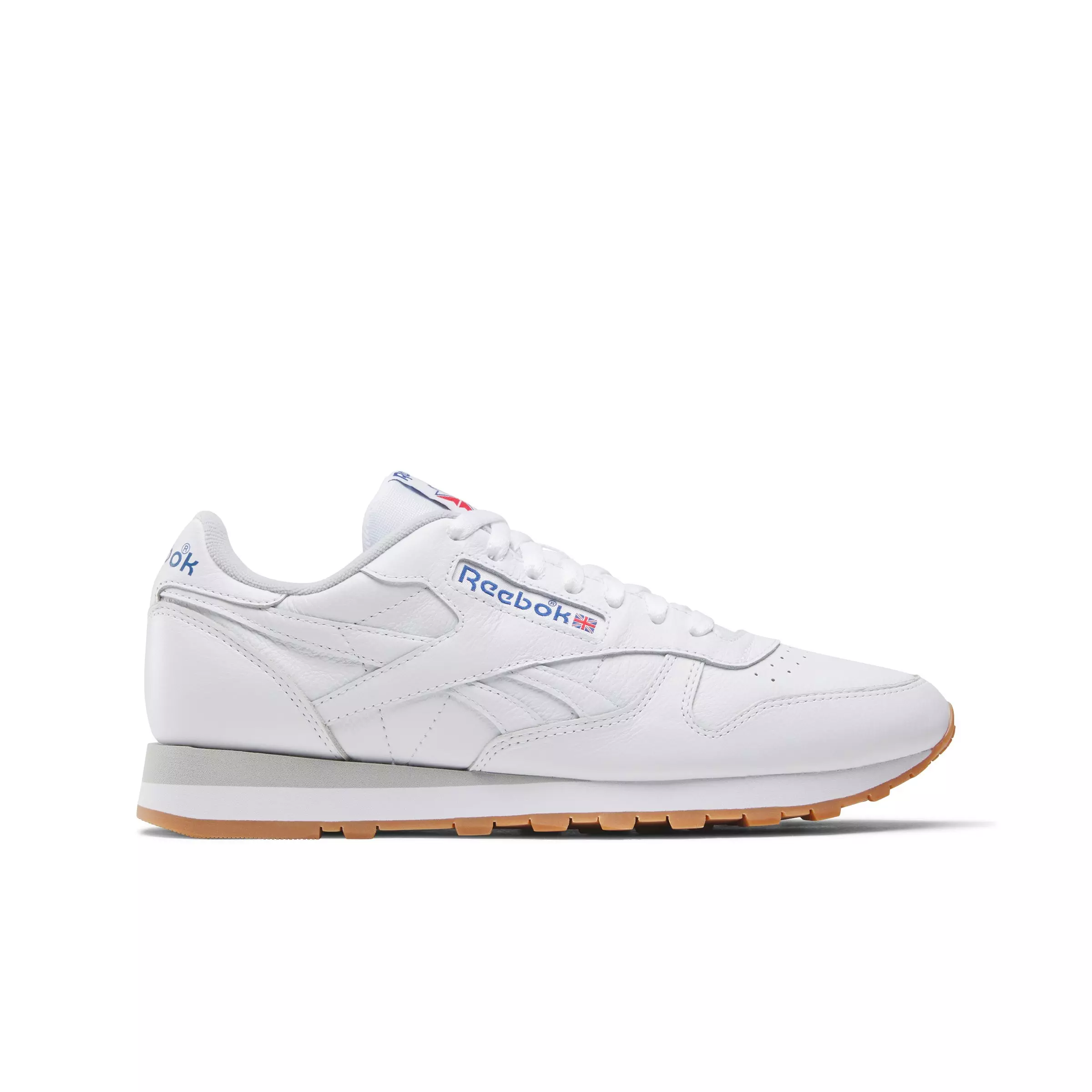 Reebok Classic Leather "White/Grey/Gum" Men's Shoe - WHITE/GREY/GUM