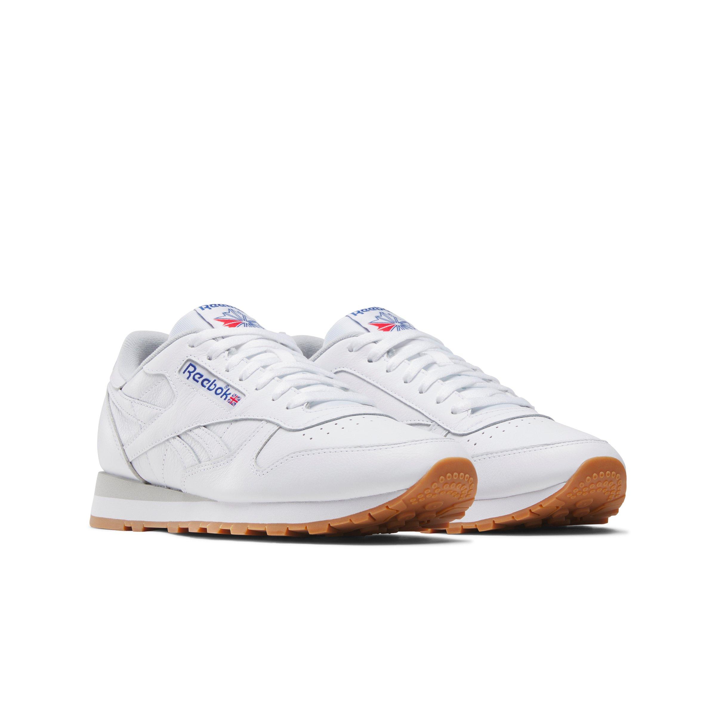 Reebok Classic Leather White/Grey/Gum Men's Shoe | Hibbett