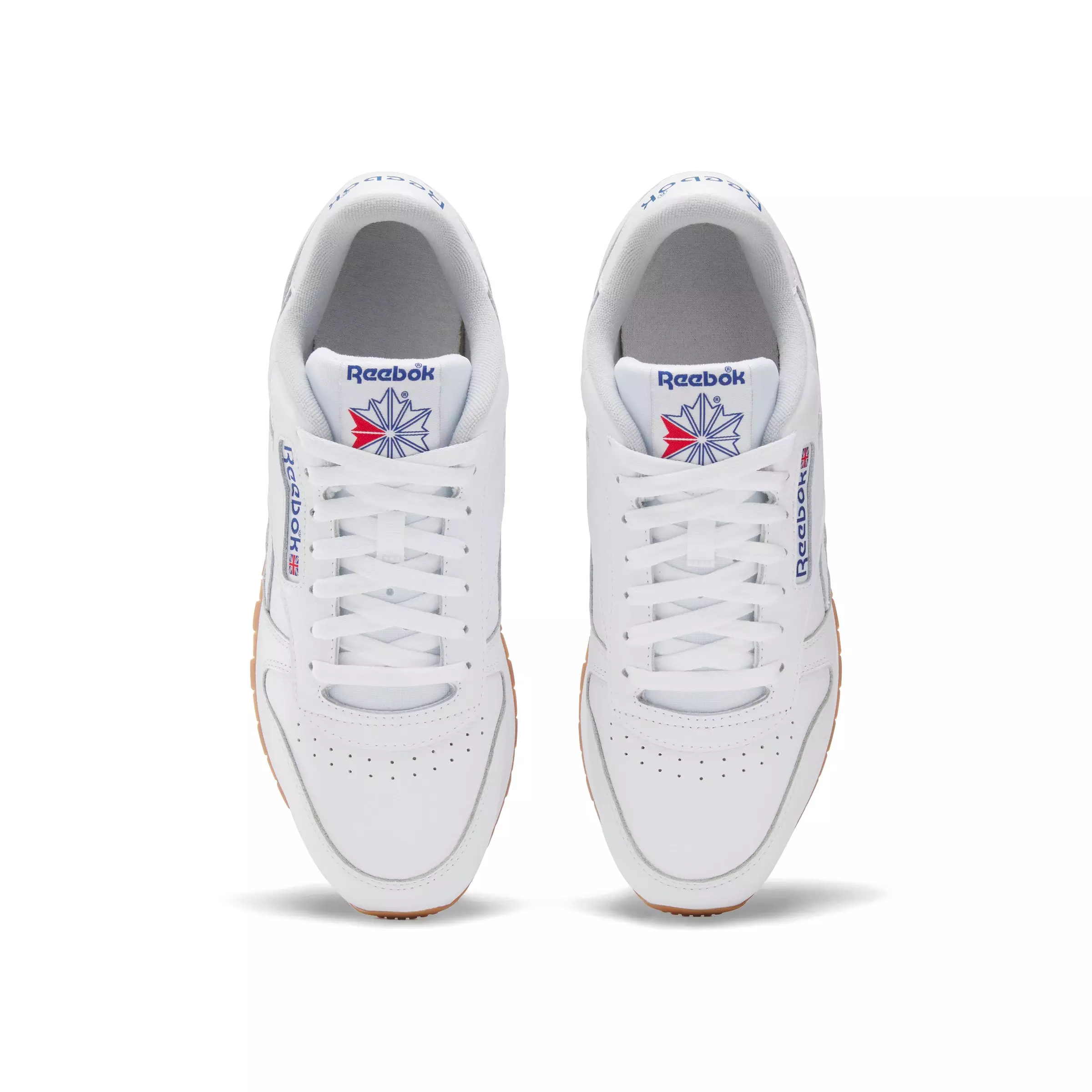 Reebok Classic Leather "White/Grey/Gum" Men's Shoe - WHITE/GREY/GUM