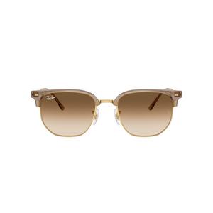 Ray-Ban New Clubmaster Clear Gradient Brown Sunglasses - Transparent Brown on Arista - BROWN