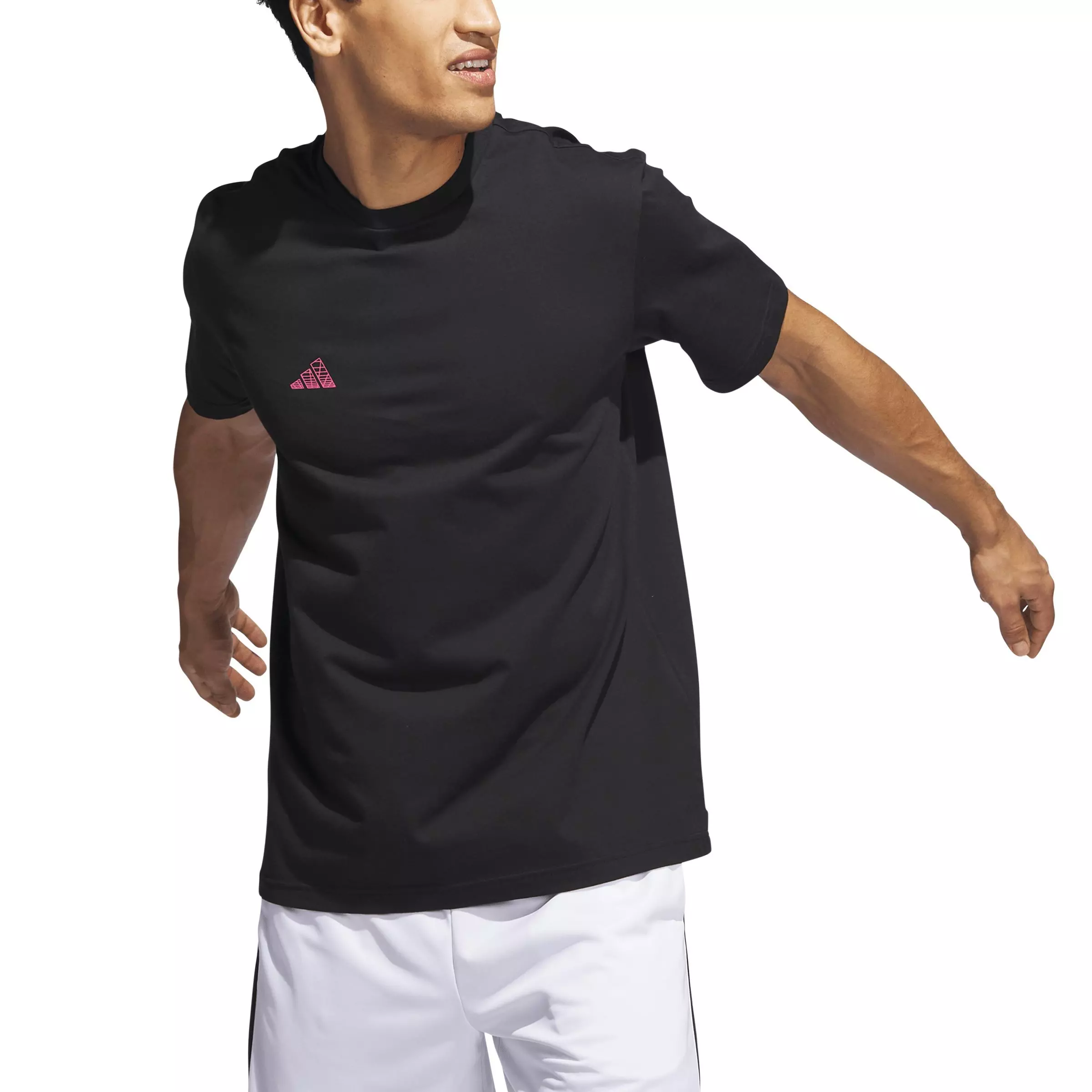 adidas Men's Metaverse Oasis Hoops Basketball T-Shirt -Black - BLACK