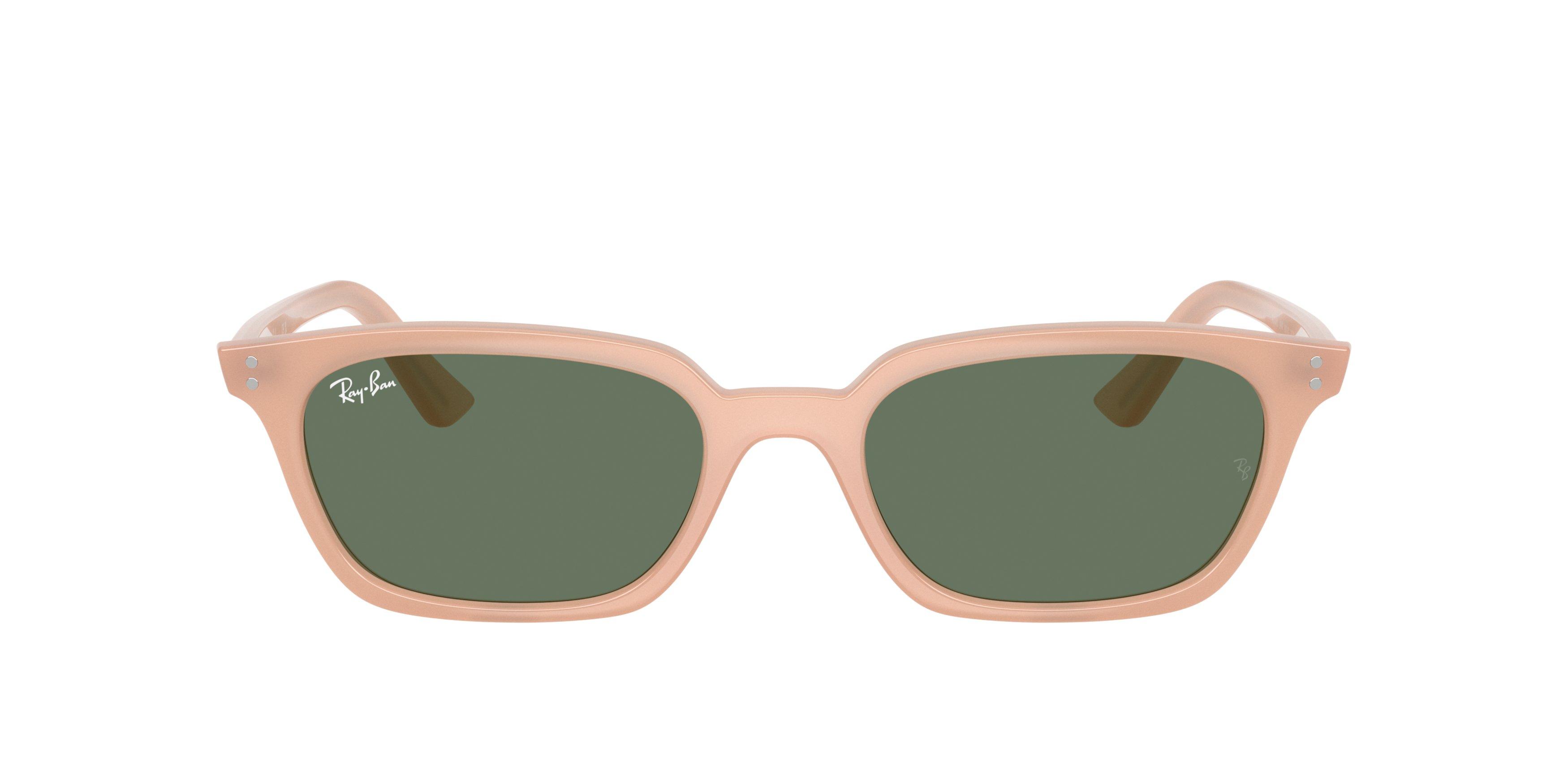Ray-Ban Zaya Green Sunglasses - Pink - PINK/GREEN Thumbnail View 3