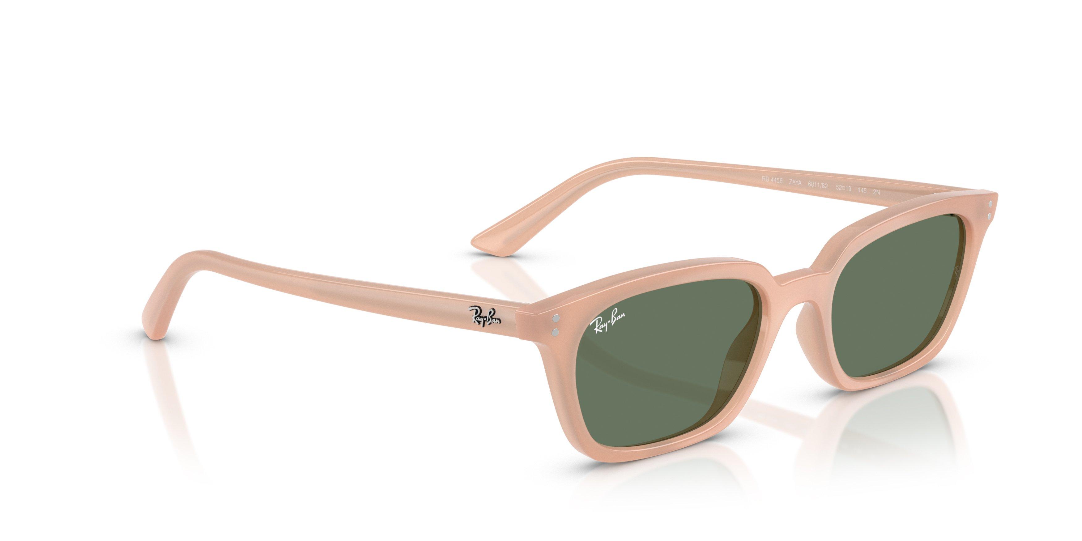 Ray-Ban Zaya Green Sunglasses - Pink - PINK/GREEN Thumbnail View 4