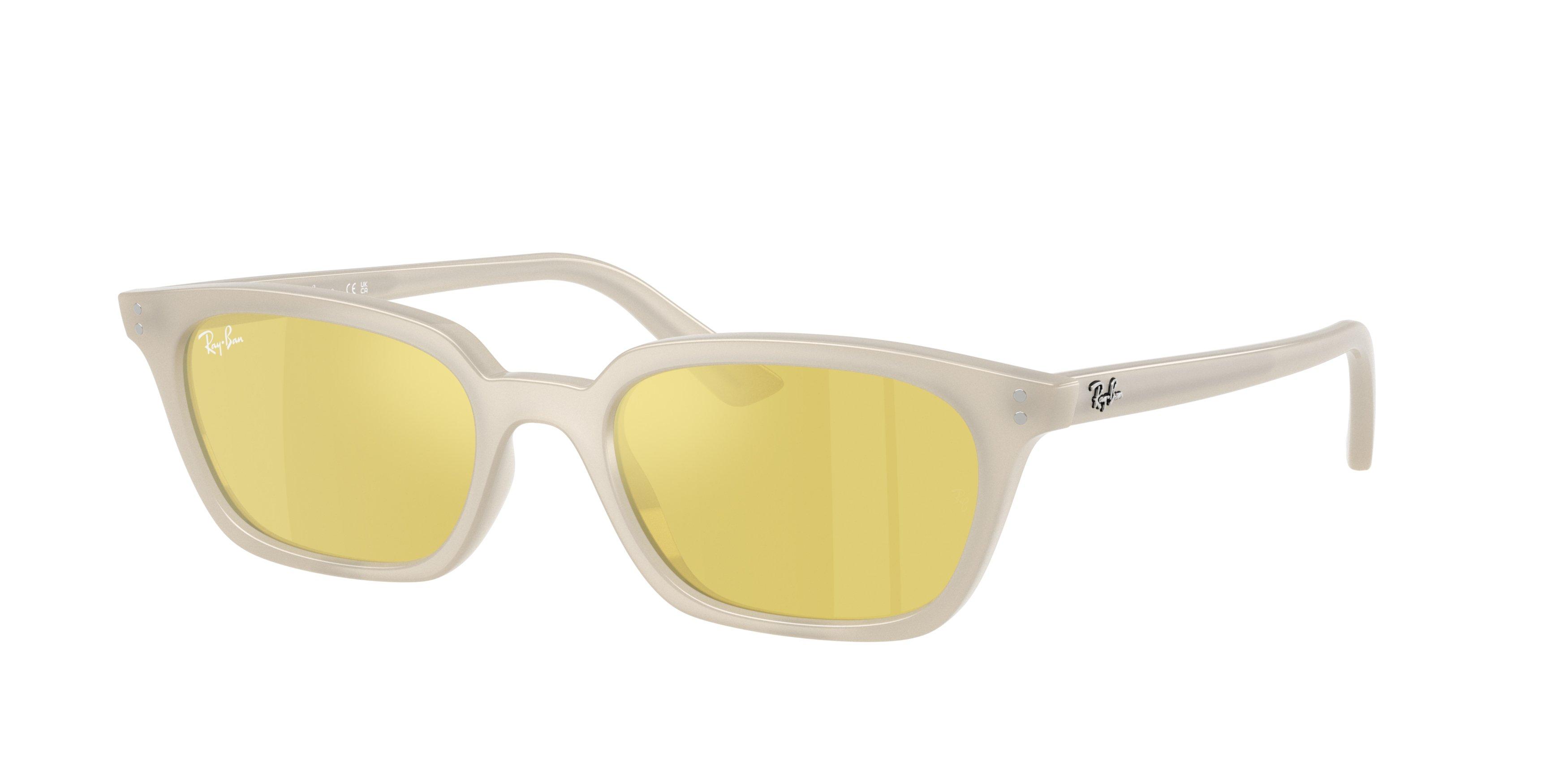 Ray-Ban Zaya Gold Sunglasses - White - WHITE/GOLD Thumbnail View 1