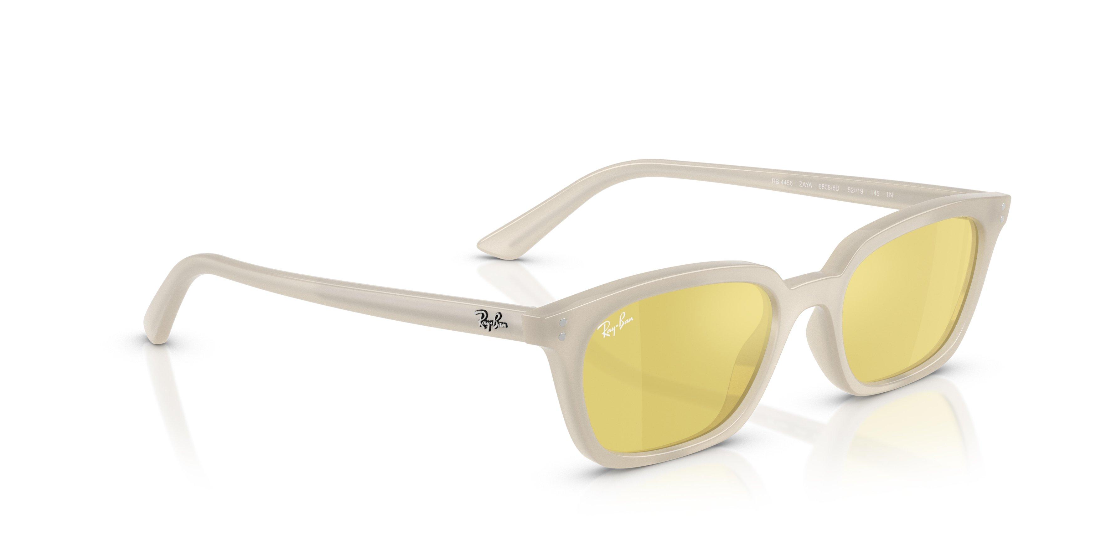 Ray-Ban Zaya Gold Sunglasses - White - WHITE/GOLD Thumbnail View 4
