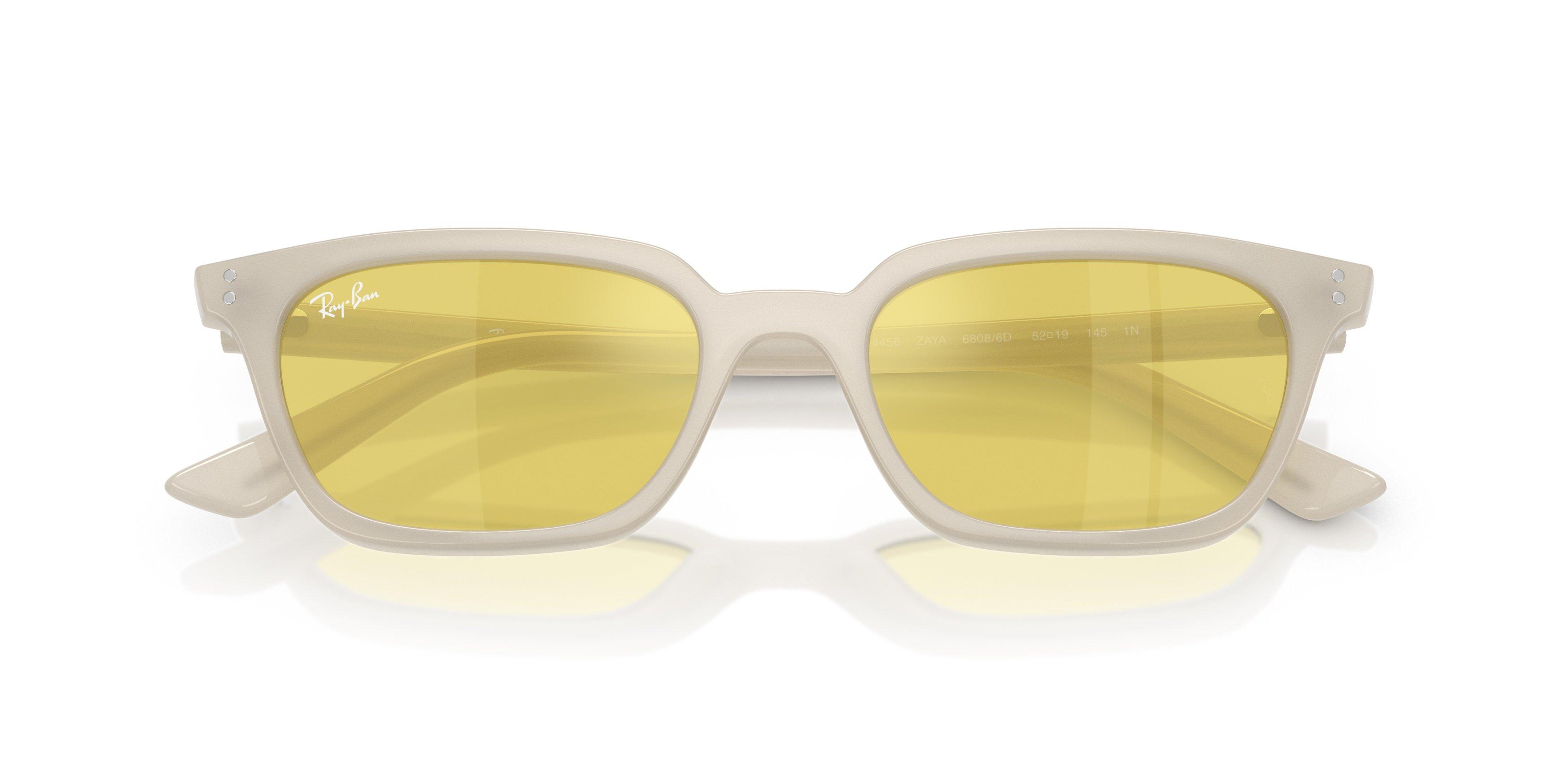 Ray-Ban Zaya Gold Sunglasses - White - WHITE/GOLD Thumbnail View 5