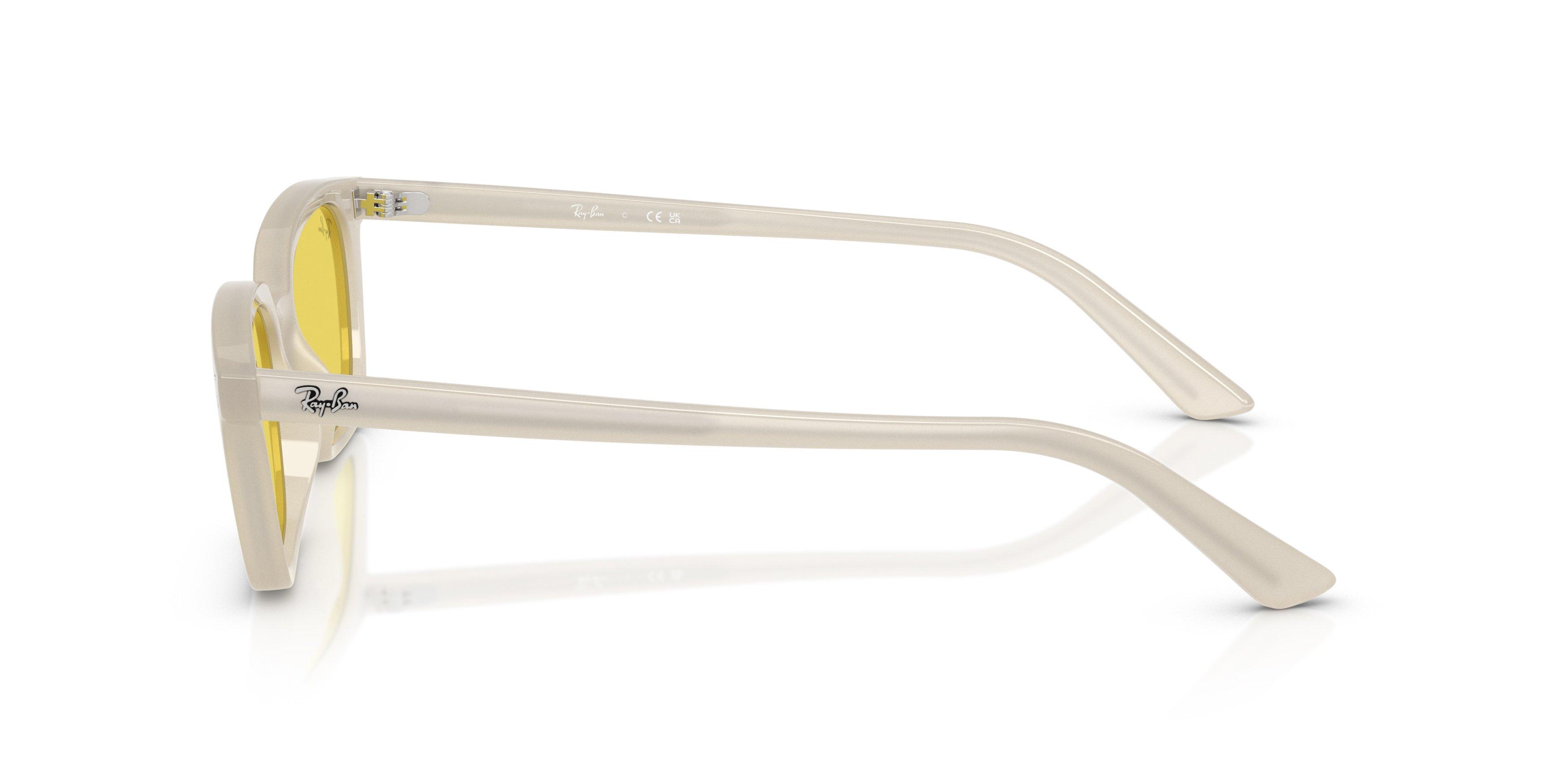 Ray-Ban Zaya Gold Sunglasses - White - WHITE/GOLD Thumbnail View 6